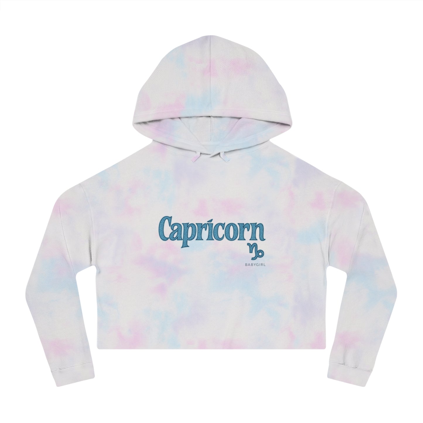 Capricorn Baby Girl Cropped Hoodie, Zodiac Sweatshirt for Women, Astrology Gift, Casual Fashion Top, Trendy Winter Wear