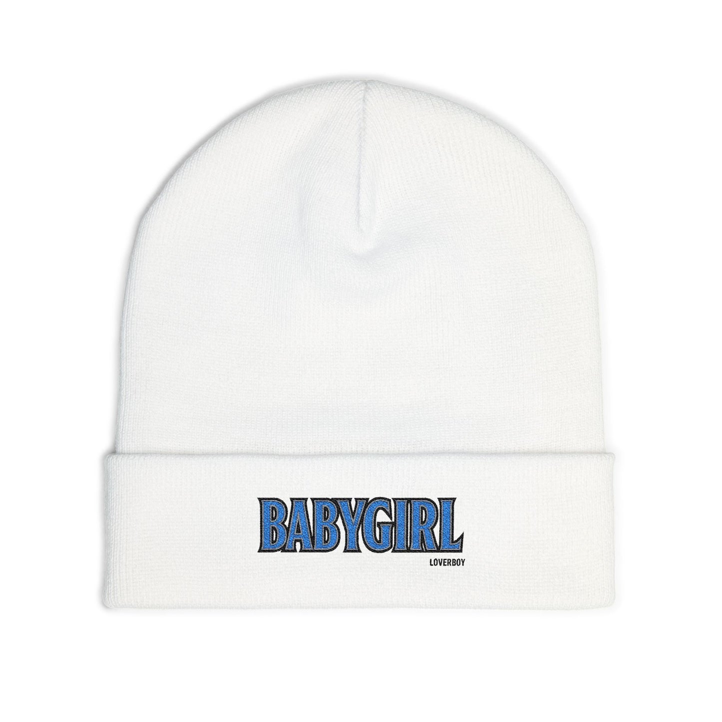 BabyGirl Embroidered Knit Beanie - Stylish Winter Accessory, Great for Gift-Giving, Everyday Wear, and Trendy Casual Looks