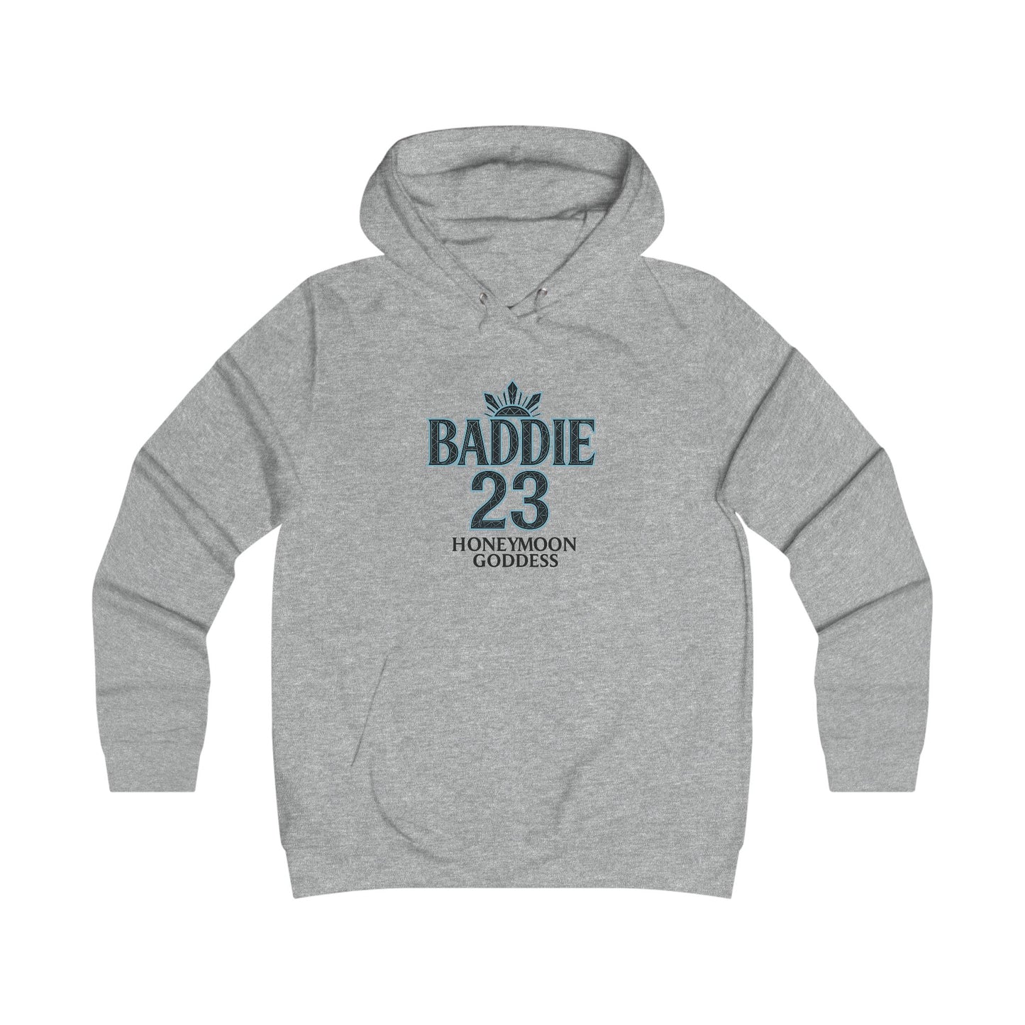Baddie College Hoodie - Hoodie for Girls, Casual Wear, College Style, Cozy Outfit, Honeymoon Goddess
