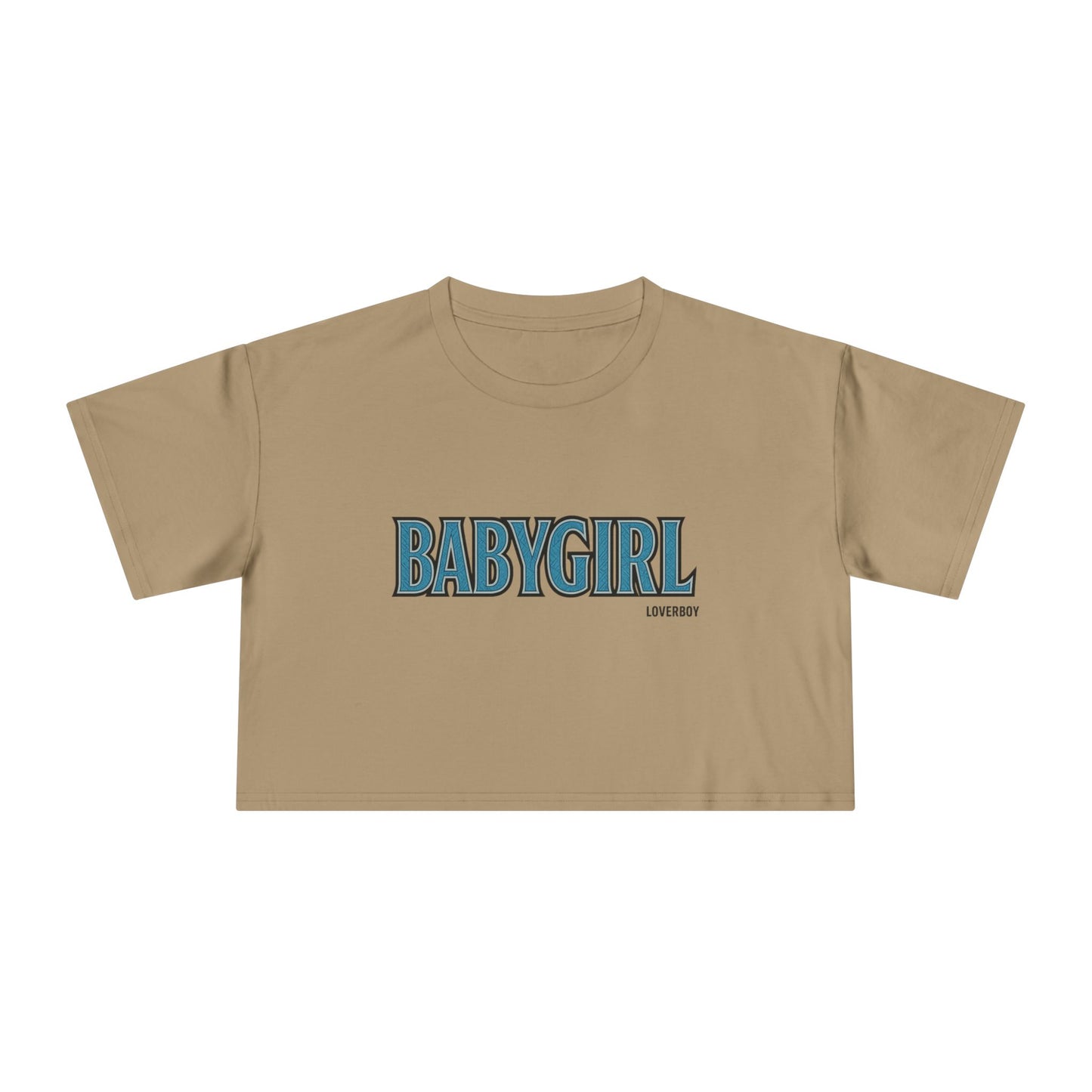Stylish Women's Crop Tee with 'BABYGIRL' Design, Trendy Summer Top, Gift for Fashion Lovers, Casual Wear, Festival Style