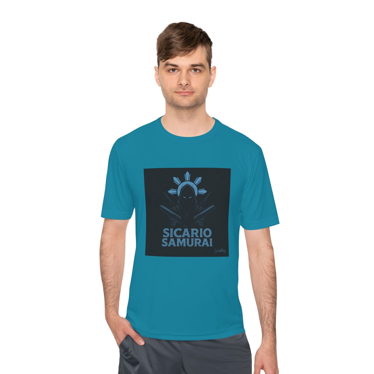 Sicario Samurai Unisex Moisture Wicking Tee, Cool Graphic Tee, Gamer Shirt, Anime Sweatshirt, Unique Gift, Casual Wear