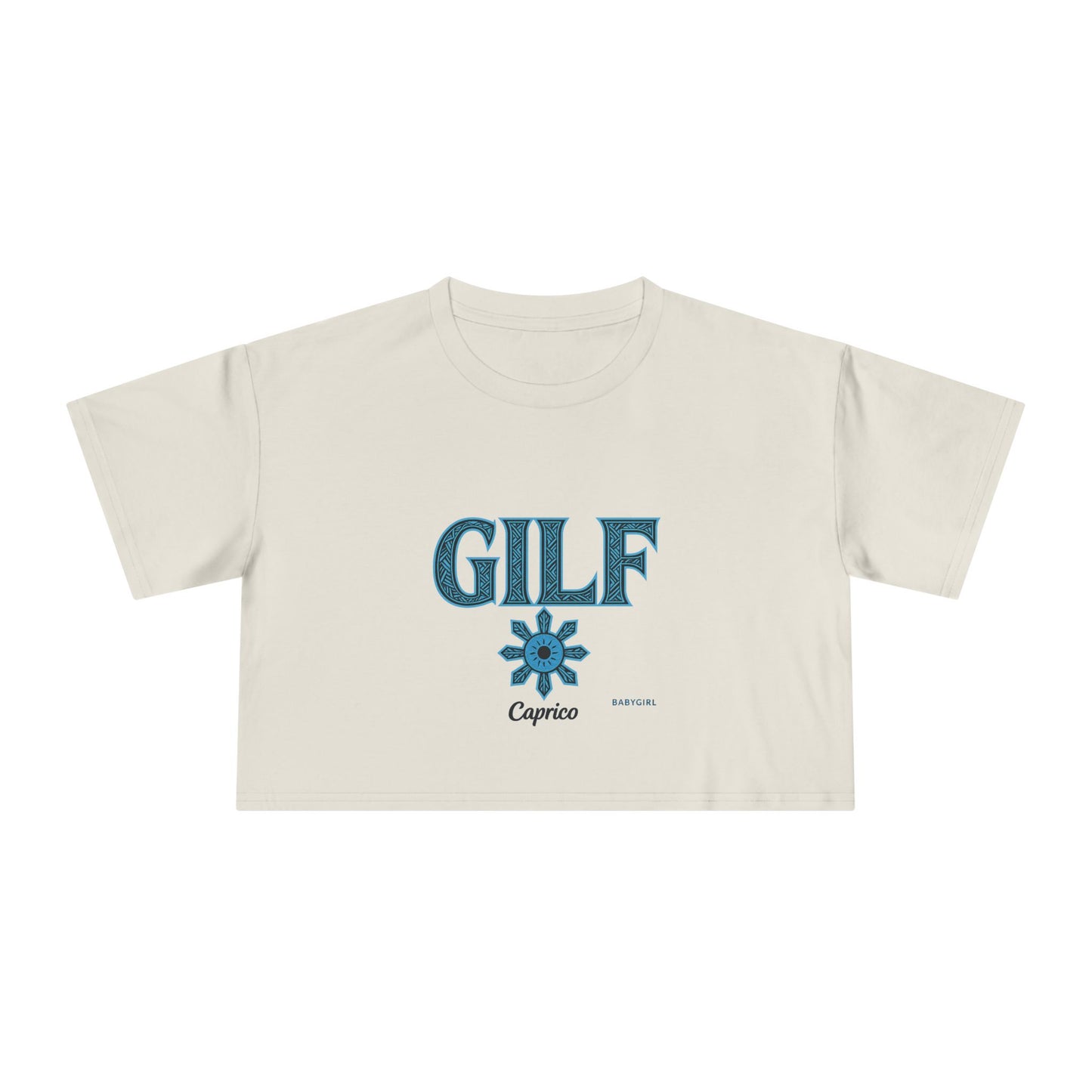 Trendy Women's Crop Tee - Fun GILF Graphic, Perfect for Casual Wear, Gifts, or Summer Outfits
