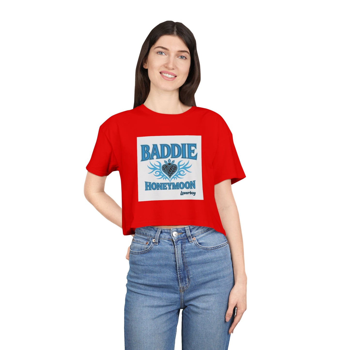 Baddie Honeymoon Crop Tee - Stylish Women's Top, Cute Gift, Summer Fashion, Trendy Outfit, Casual Wear