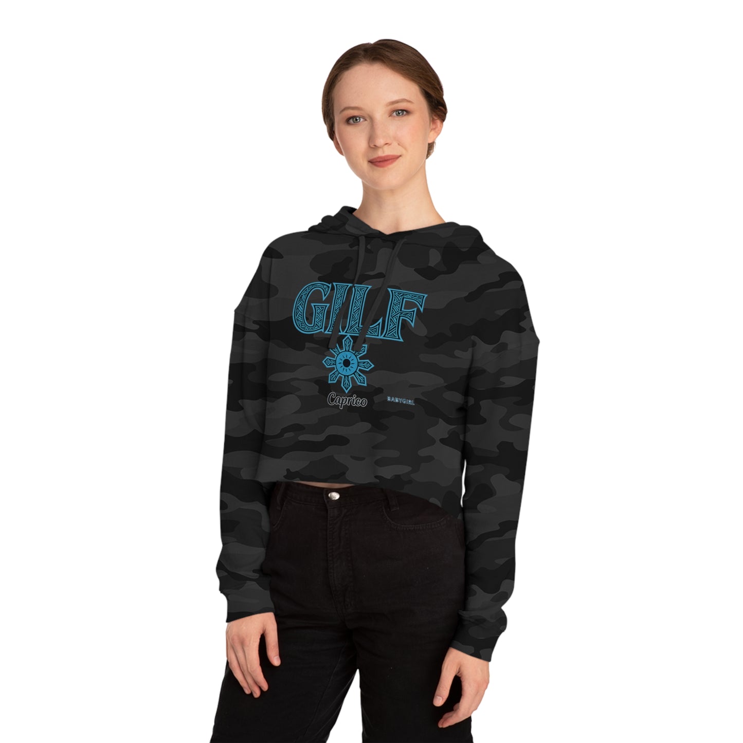 Trendy Women's Cropped Hooded Sweatshirt with FUN Designs - Perfect for Casual Outfits, Gifts, and Festivals