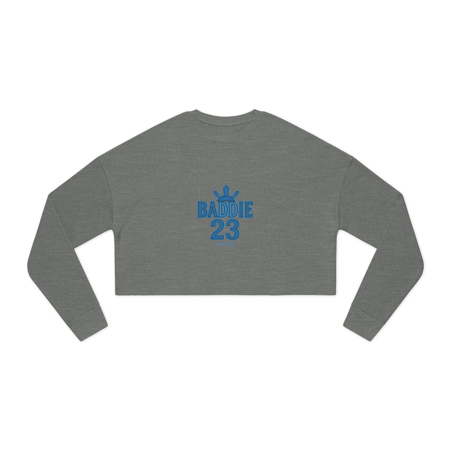 Trendy Women's Cropped Sweatshirt | BADDIE 23 & LOVERBOY Designs | Fashion Statement, Streetwear, Casual Comfort, Gift Idea