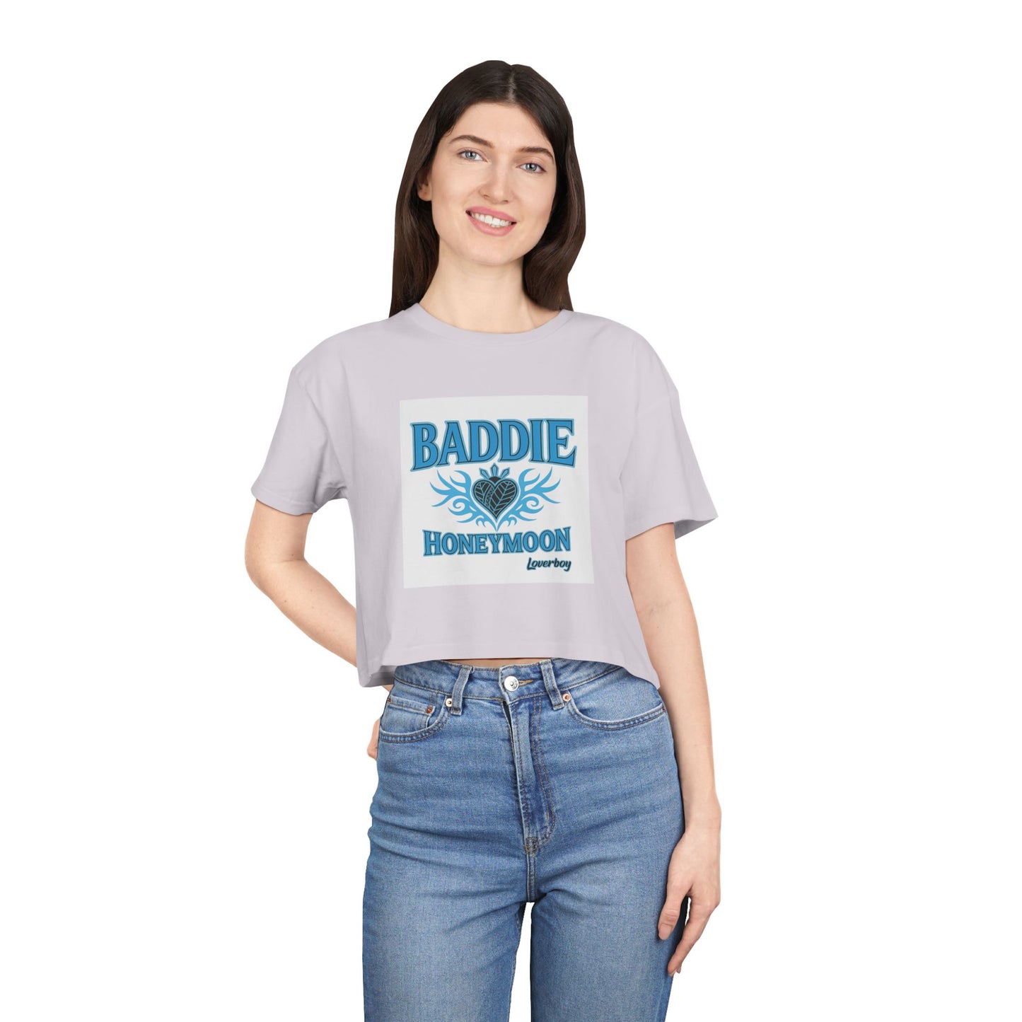 Baddie Honeymoon Crop Tee - Stylish Women's Top, Cute Gift, Summer Fashion, Trendy Outfit, Casual Wear