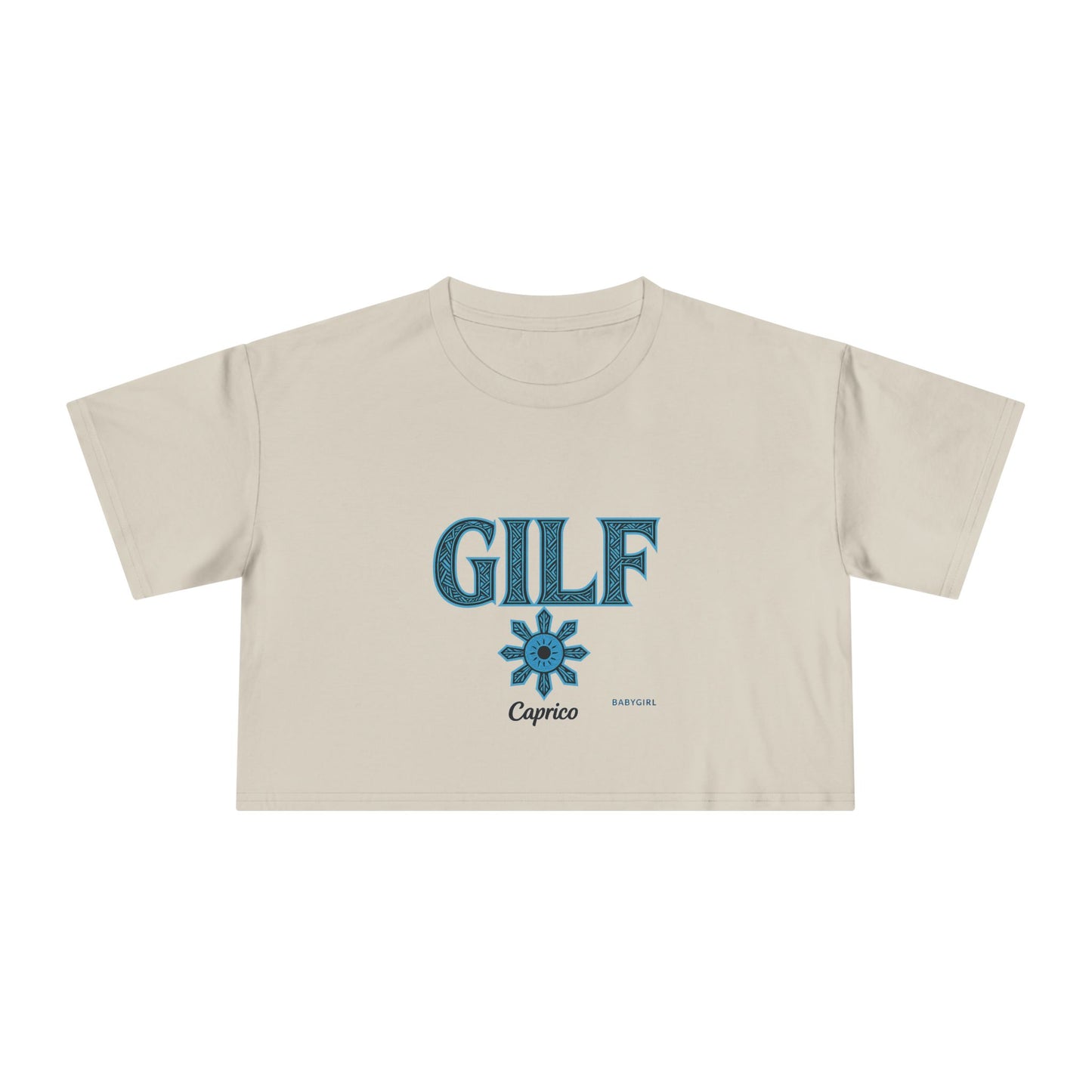 Trendy Women's Crop Tee - Fun GILF Graphic, Perfect for Casual Wear, Gifts, or Summer Outfits