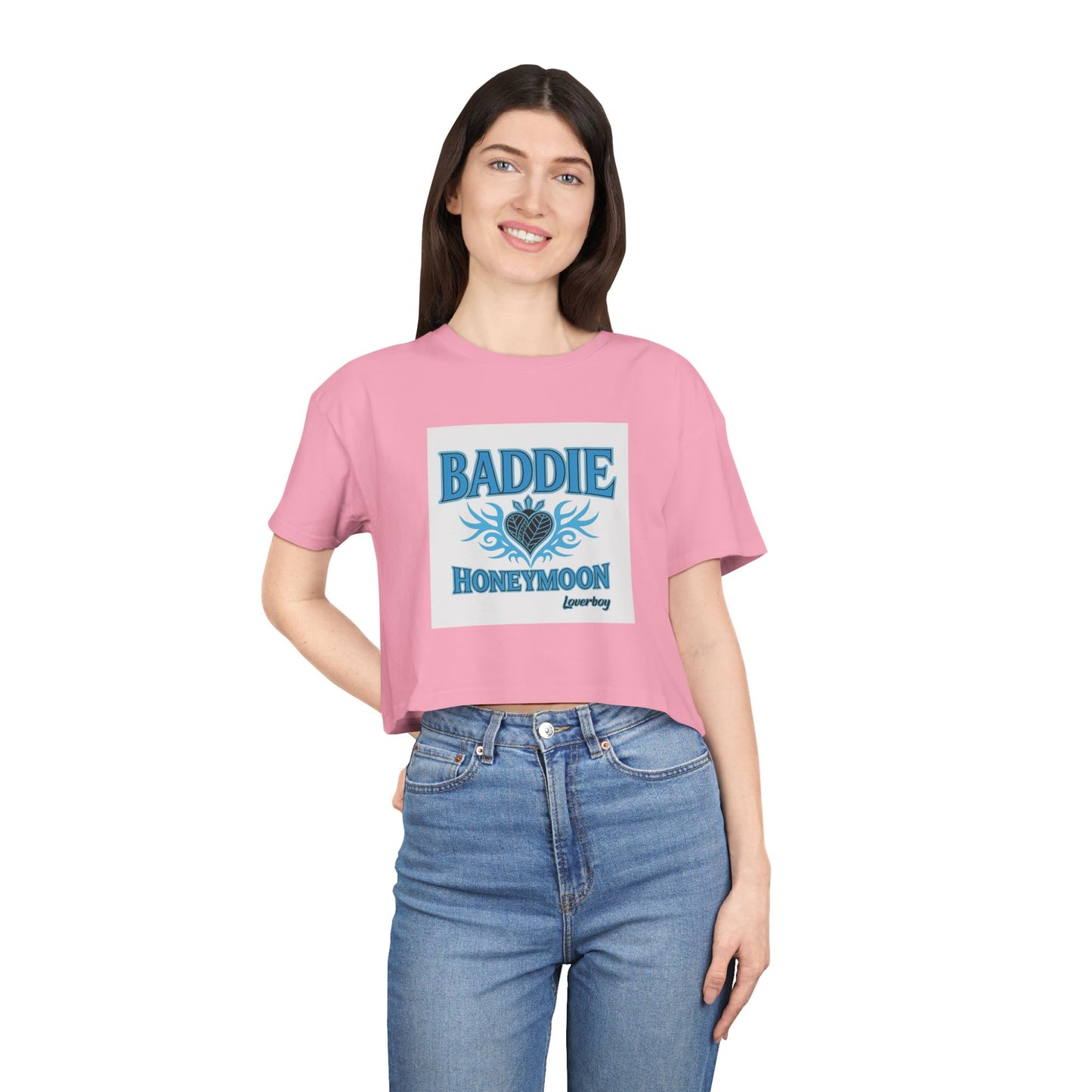 Baddie Honeymoon Crop Tee - Stylish Women's Top, Cute Gift, Summer Fashion, Trendy Outfit, Casual Wear