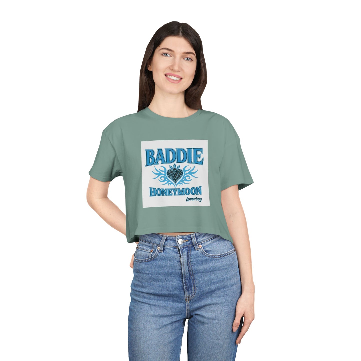 Baddie Honeymoon Crop Tee - Stylish Women's Top, Cute Gift, Summer Fashion, Trendy Outfit, Casual Wear