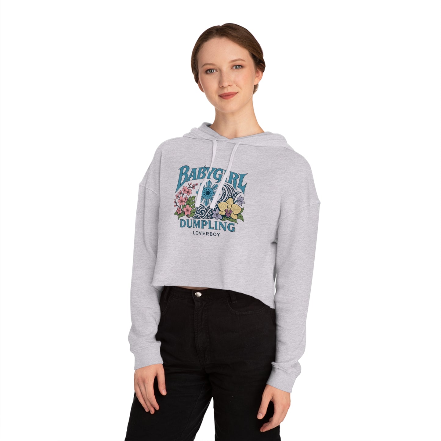 Baddie Cropped Hoodie | Women's Casual Sweatshirt, Streetwear, Gift for Her, Trendy Style, Everyday Comfort