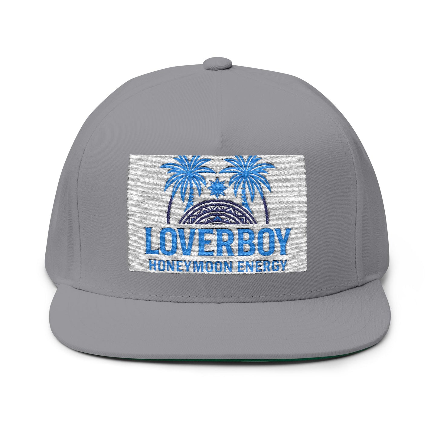 Loverboy Embroidered Flat Bill Cap | Stylish Summer Hat, Perfect Gift, Streetwear Accessory, Casual & Beachwear