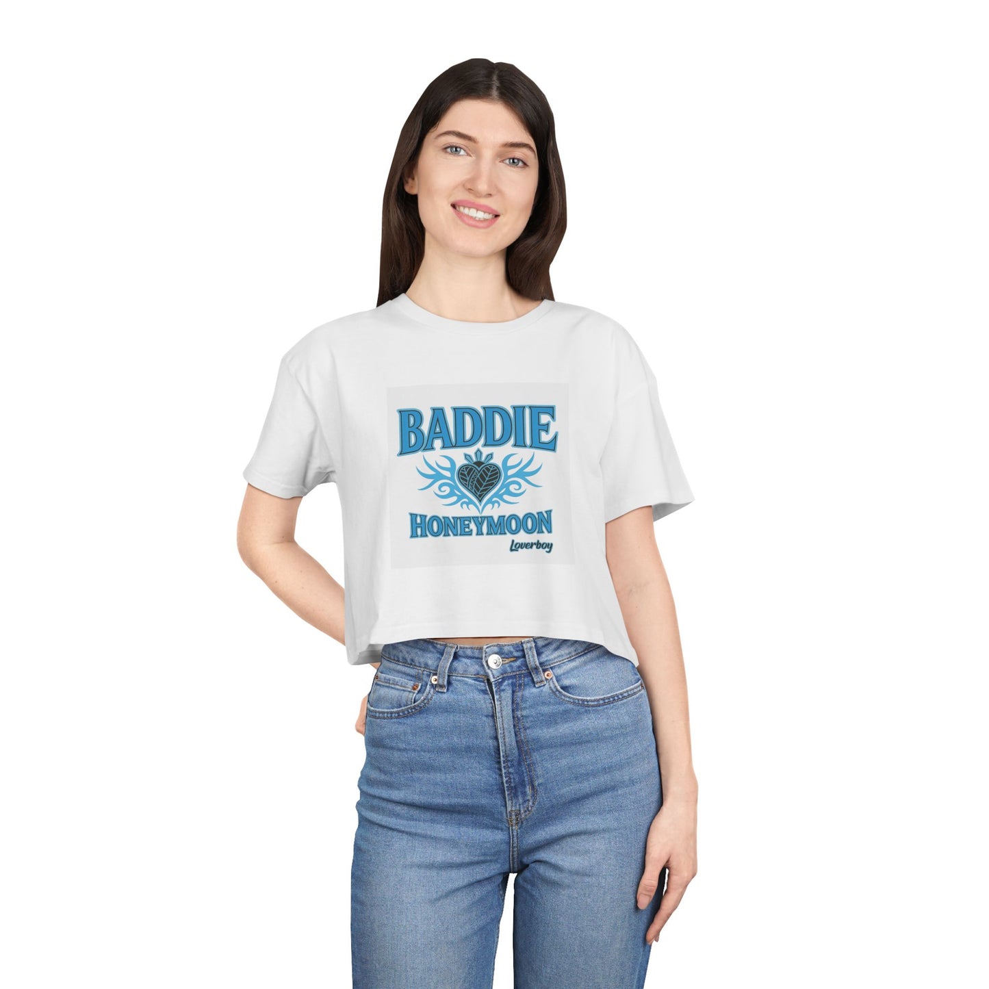 Baddie Honeymoon Crop Tee - Stylish Women's Top, Cute Gift, Summer Fashion, Trendy Outfit, Casual Wear