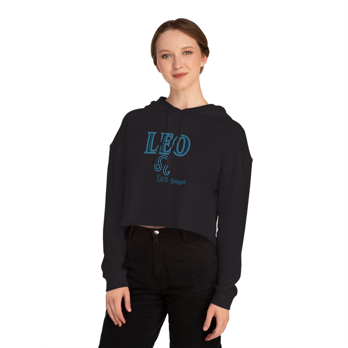Stylish Cropped Sweatshirt for Zodiac Lovers, Astrology Apparel, Gift for Her, Leo Hoodie, Comfortable Casual Wear