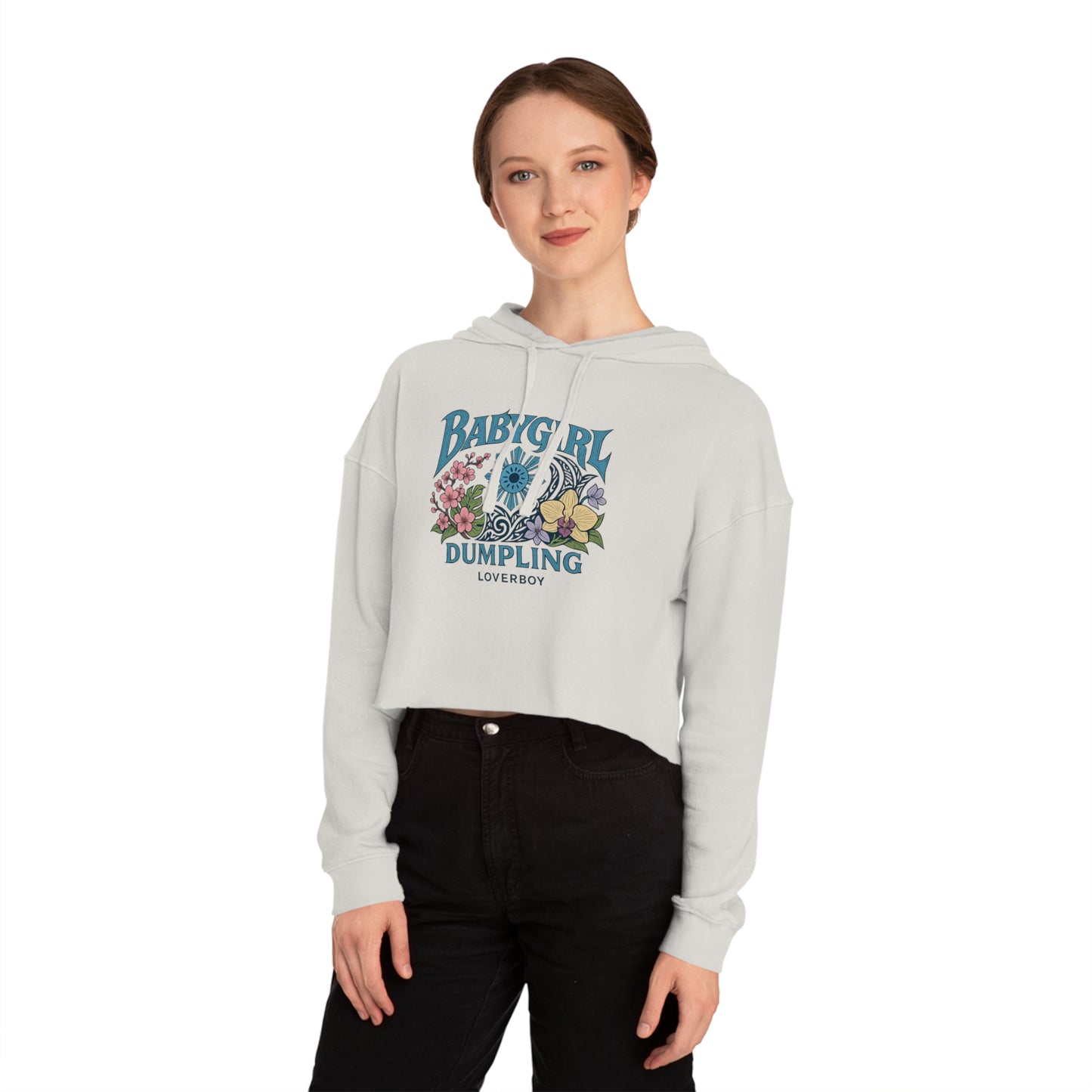 Baddie Cropped Hoodie | Women's Casual Sweatshirt, Streetwear, Gift for Her, Trendy Style, Everyday Comfort