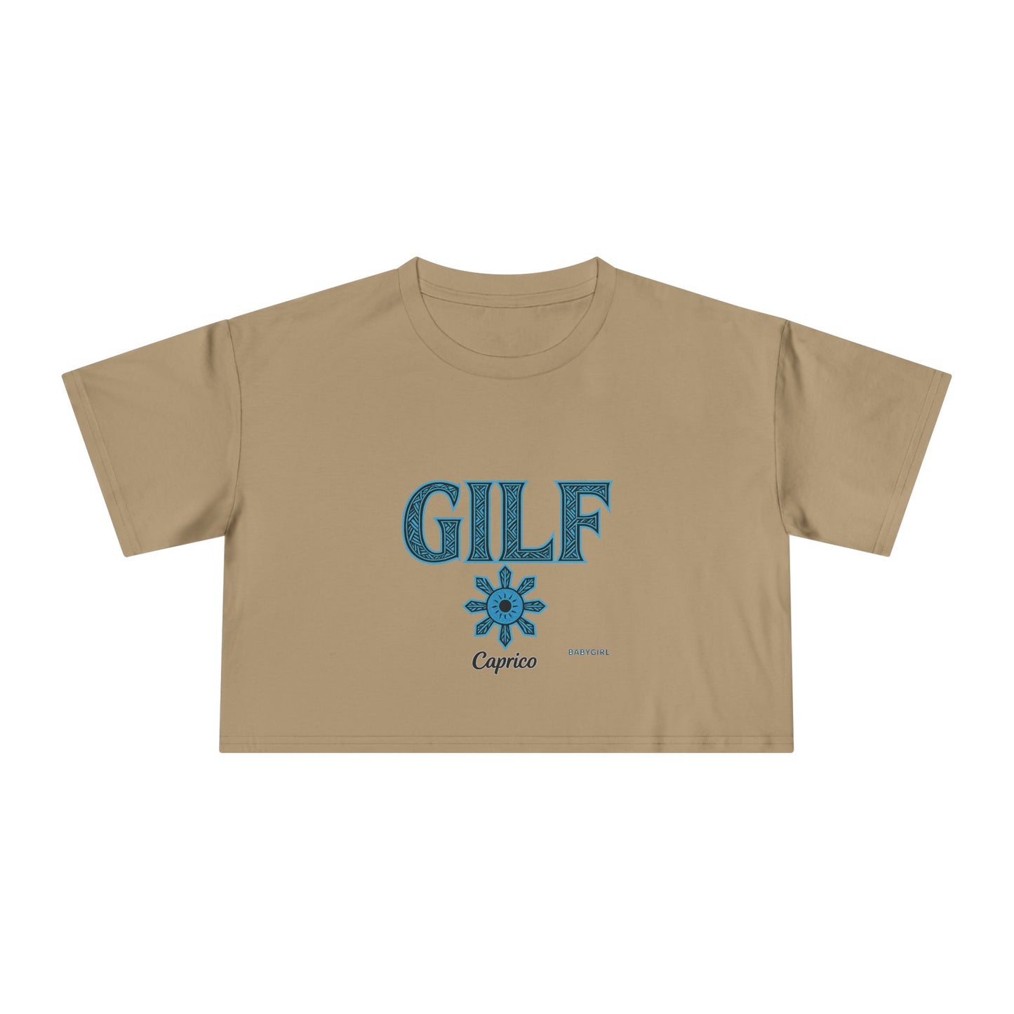 Trendy Women's Crop Tee - Fun GILF Graphic, Perfect for Casual Wear, Gifts, or Summer Outfits