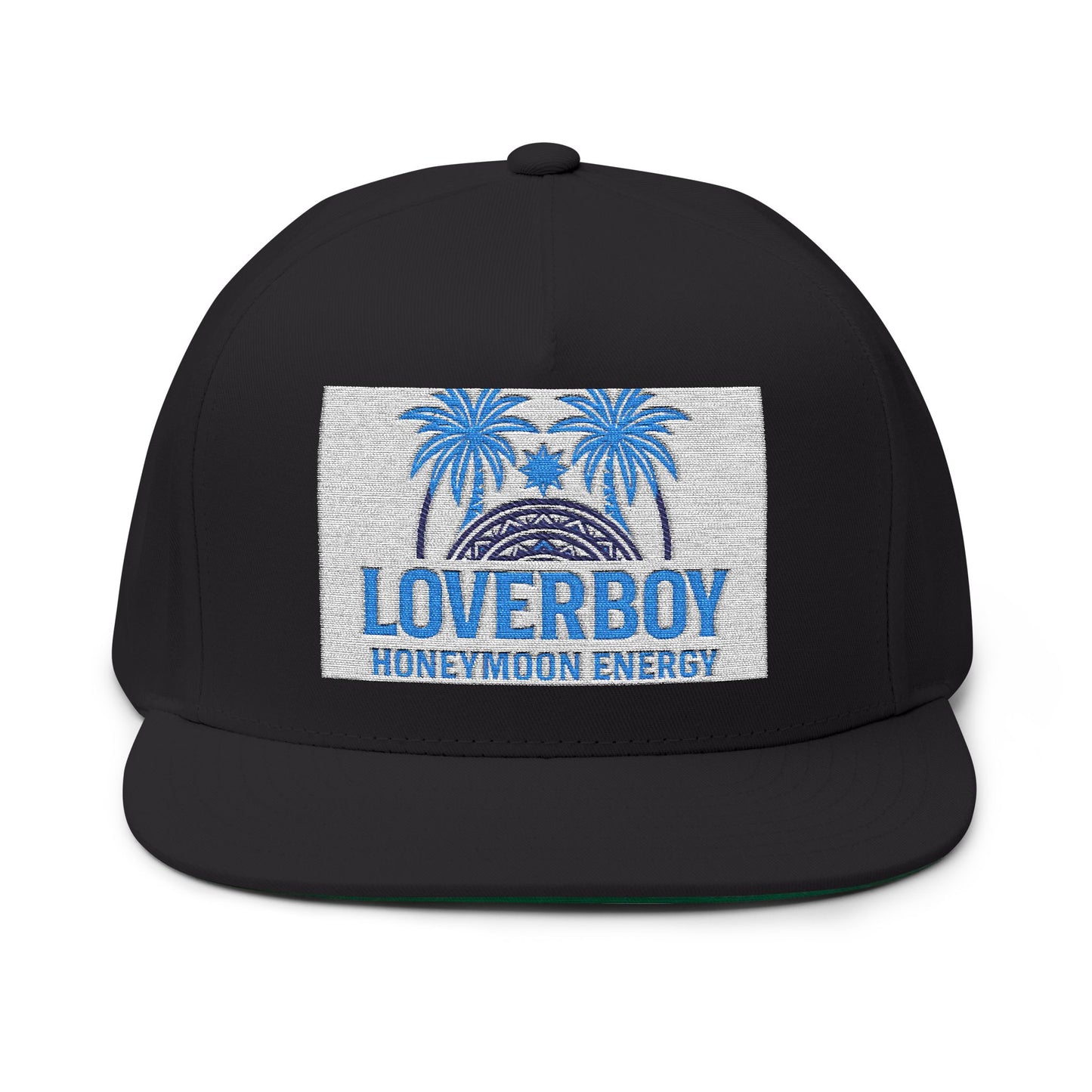 Loverboy Embroidered Flat Bill Cap | Stylish Summer Hat, Perfect Gift, Streetwear Accessory, Casual & Beachwear