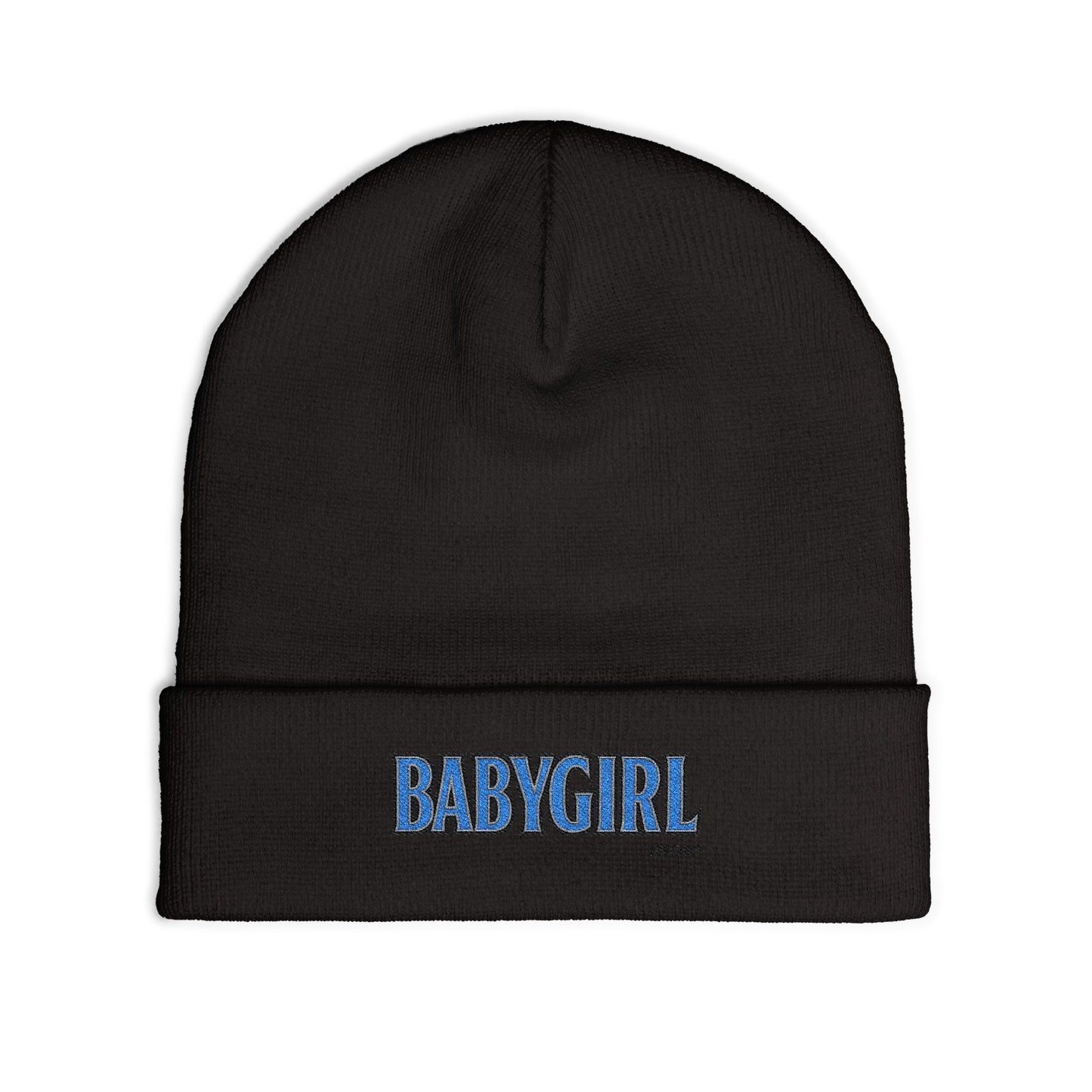 BabyGirl Embroidered Knit Beanie - Stylish Winter Accessory, Great for Gift-Giving, Everyday Wear, and Trendy Casual Looks