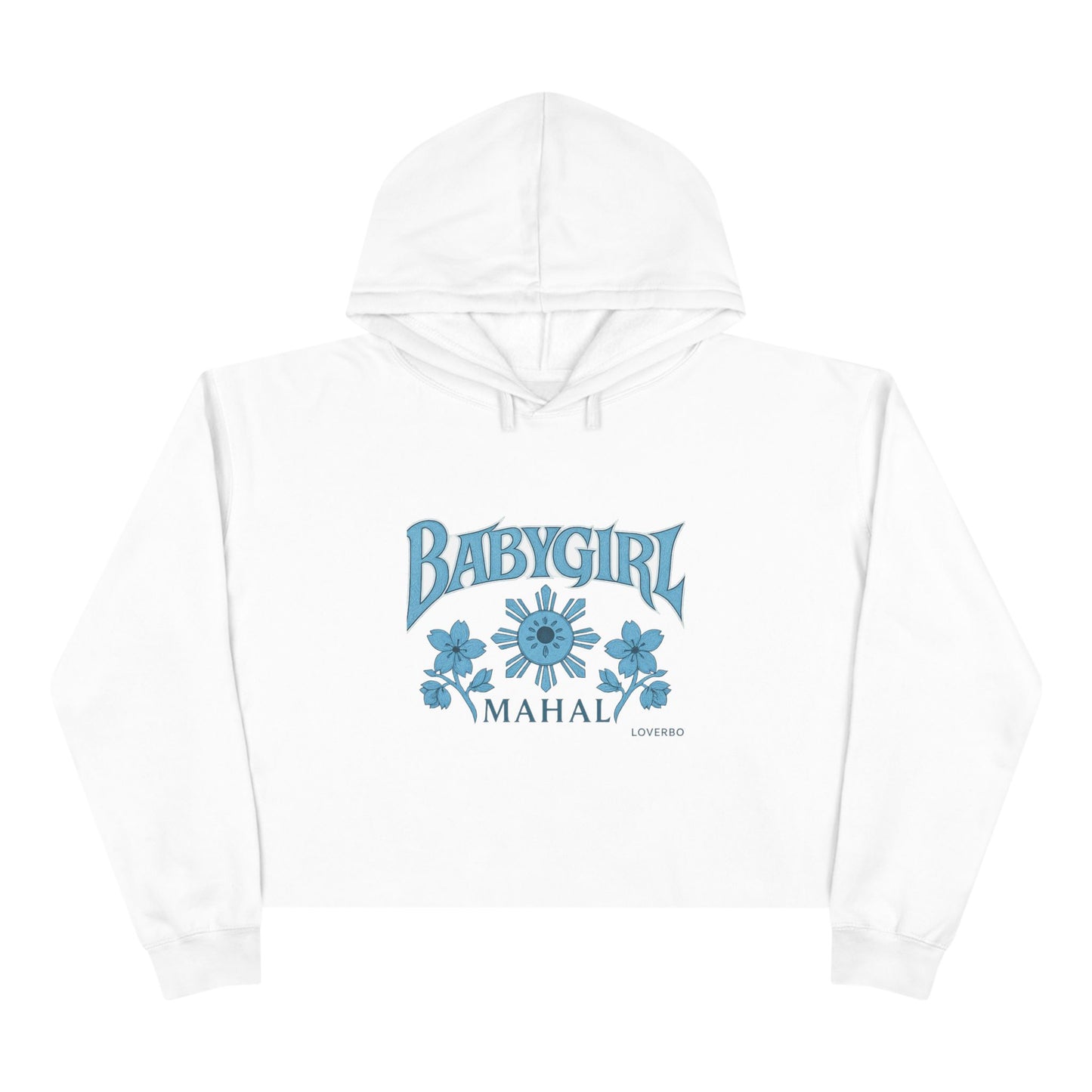 Baby Girl Floral Crop Hoodie | Trendy Streetwear, Casual Wear, Gift for Her, Statement Hoodie, Comfortable Fashion