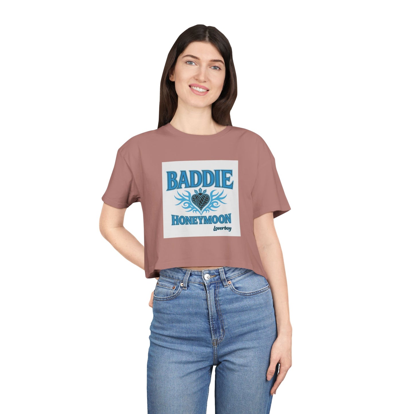 Baddie Honeymoon Crop Tee - Stylish Women's Top, Cute Gift, Summer Fashion, Trendy Outfit, Casual Wear