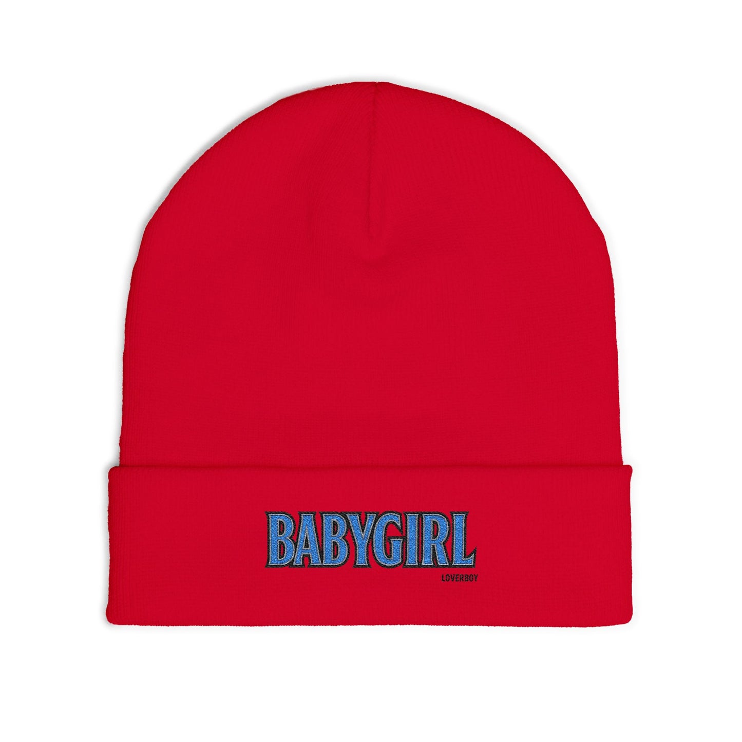BabyGirl Embroidered Knit Beanie - Stylish Winter Accessory, Great for Gift-Giving, Everyday Wear, and Trendy Casual Looks