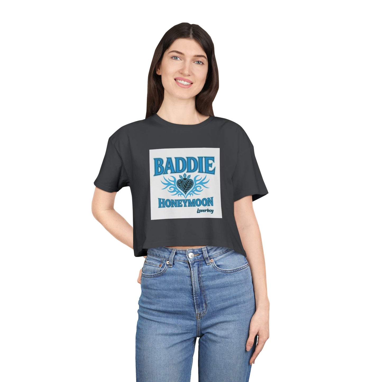 Baddie Honeymoon Crop Tee - Stylish Women's Top, Cute Gift, Summer Fashion, Trendy Outfit, Casual Wear