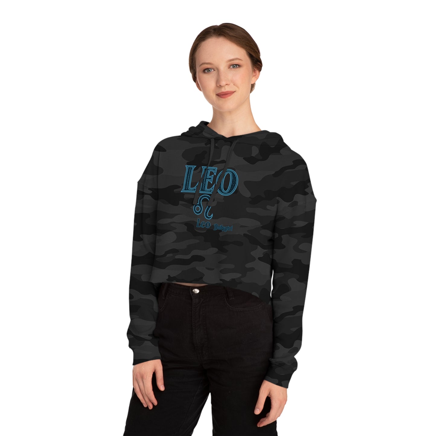 Stylish Cropped Sweatshirt for Zodiac Lovers, Astrology Apparel, Gift for Her, Leo Hoodie, Comfortable Casual Wear