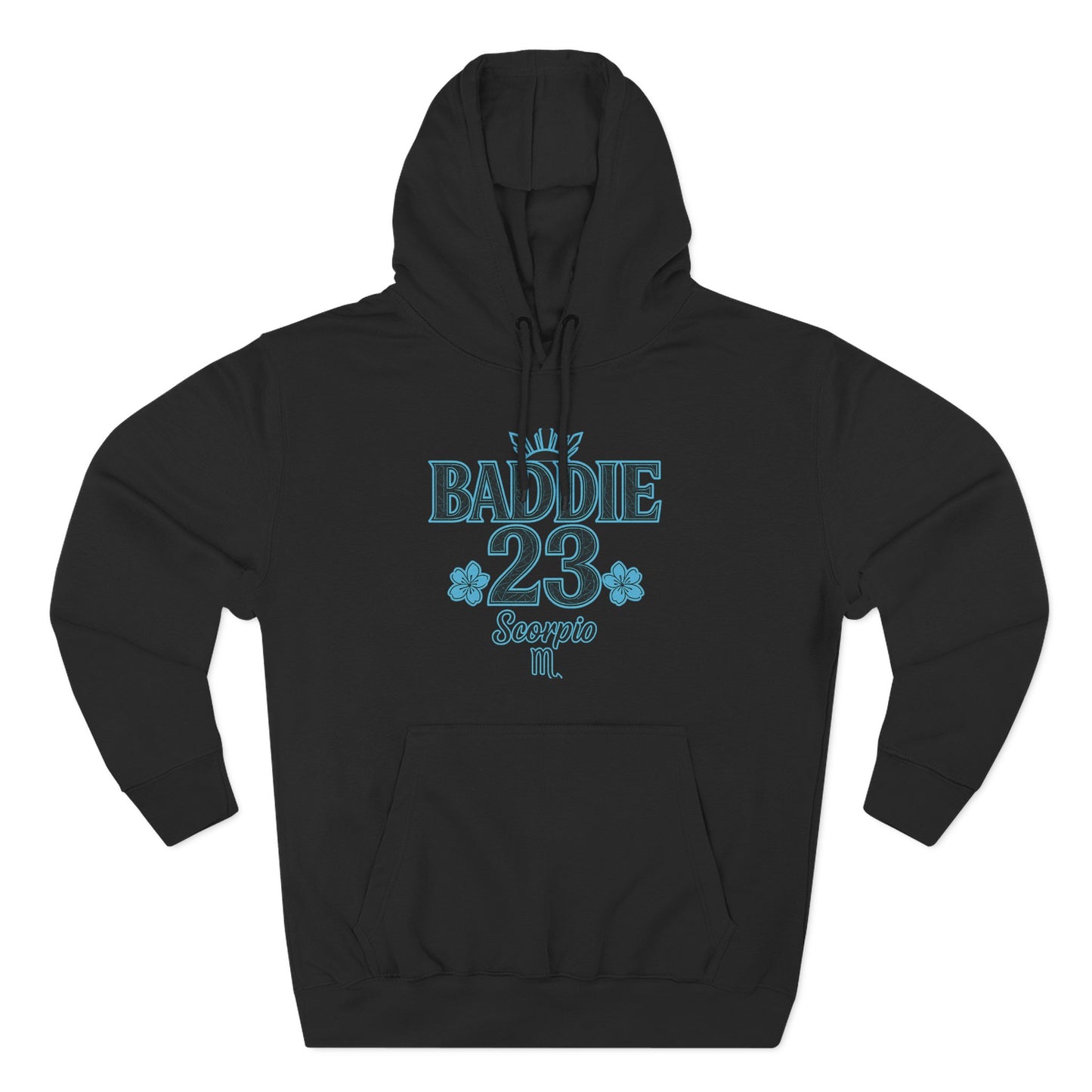 Scorpio Baddie Fleece Hoodie, Astrology Hoodie, Birthday Gift, Horoscope Apparel, Trendy Streetwear, Cozy Gift Idea