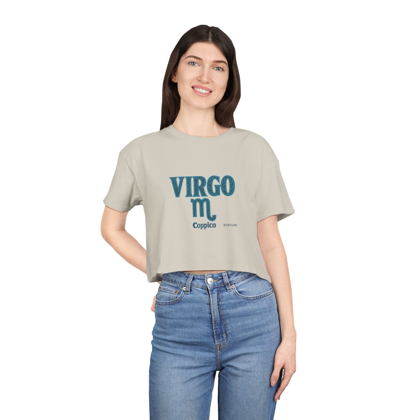 Virgo Zodiac Women's Crop Tee, Astrology Gift, Women's Horoscope Shirt, Birthday Gift, Stylish Zodiac Tee