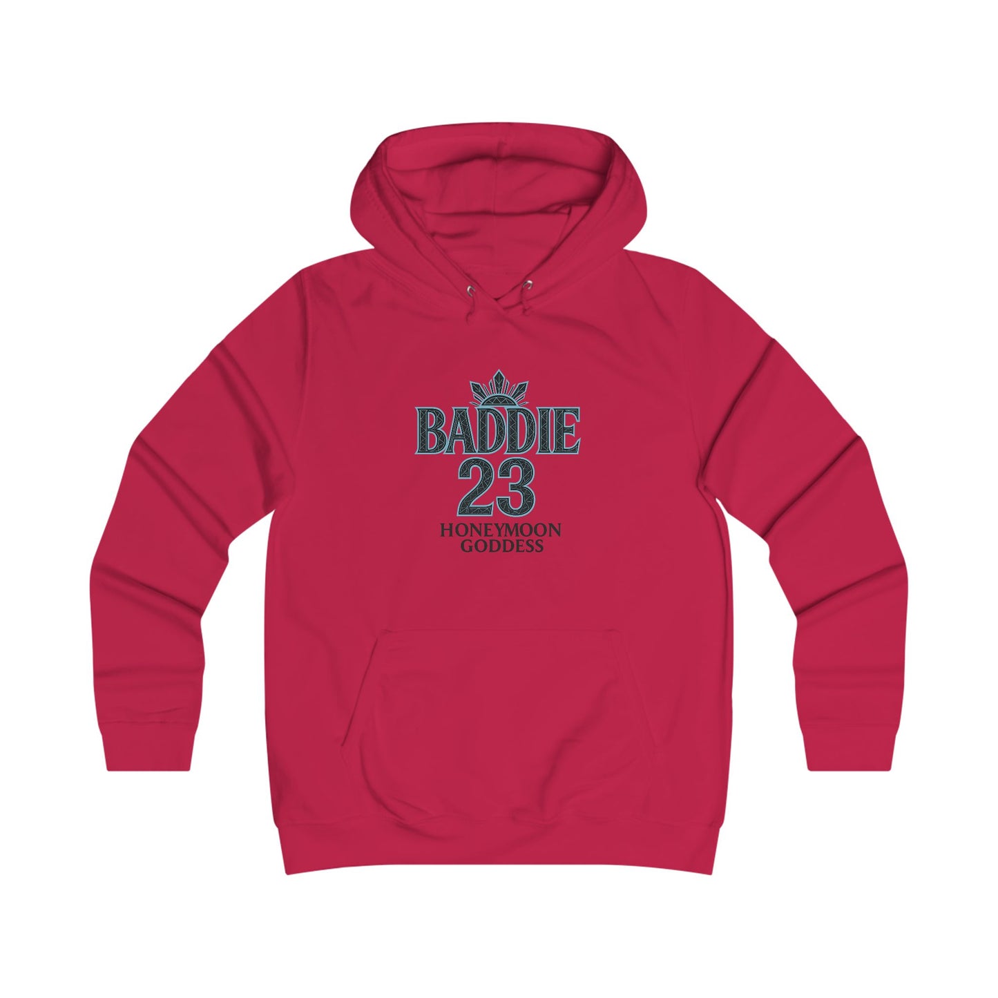 Baddie College Hoodie - Hoodie for Girls, Casual Wear, College Style, Cozy Outfit, Honeymoon Goddess