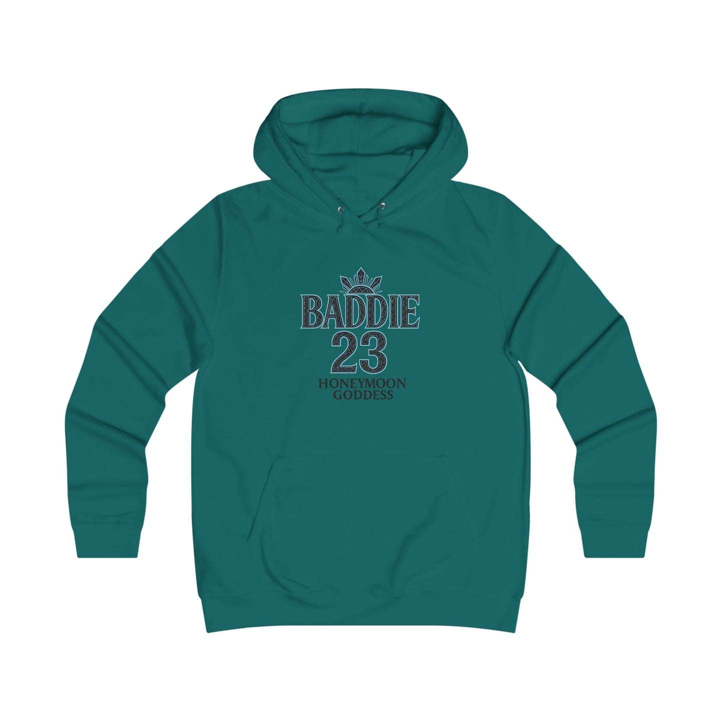 Baddie College Hoodie - Hoodie for Girls, Casual Wear, College Style, Cozy Outfit, Honeymoon Goddess