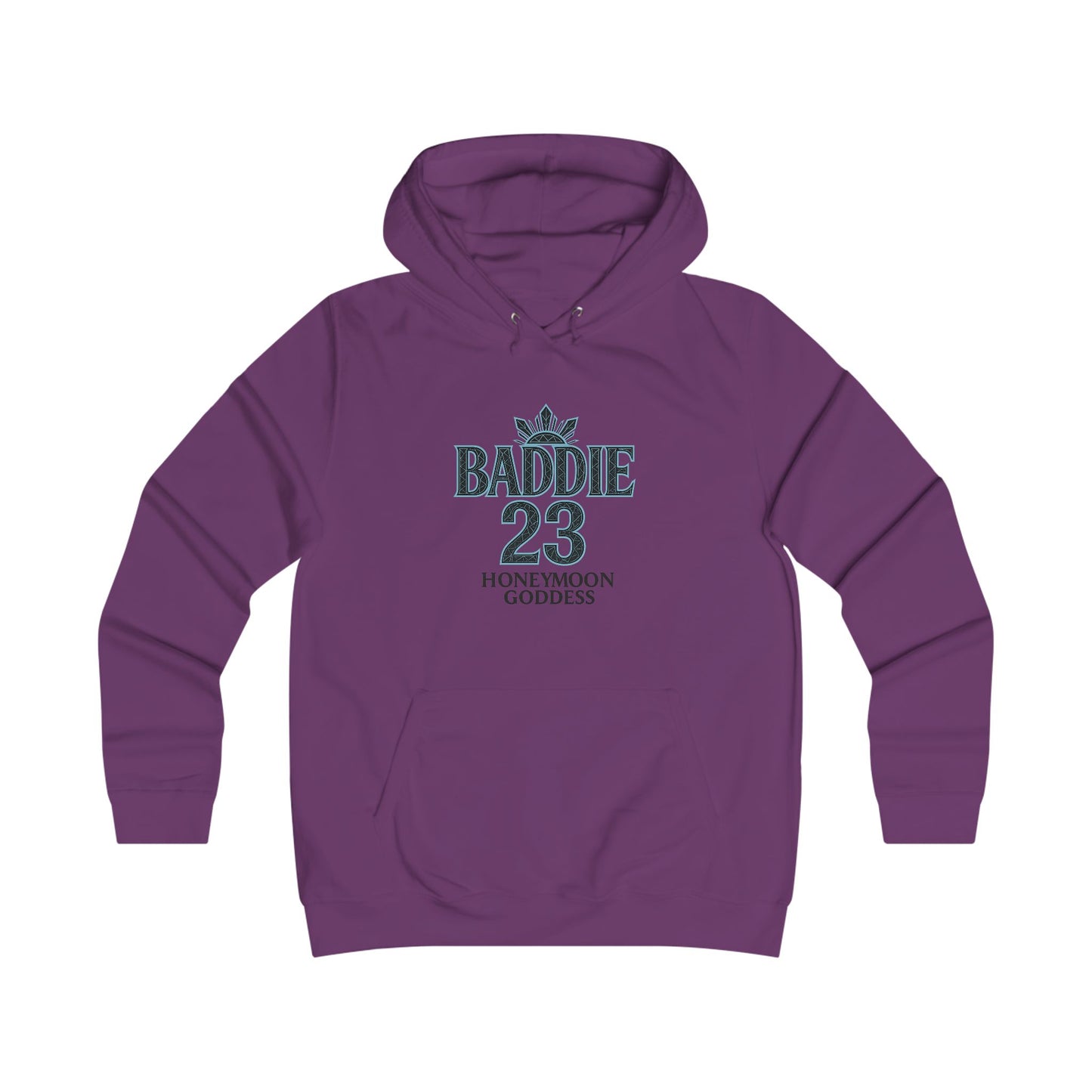 Baddie College Hoodie - Hoodie for Girls, Casual Wear, College Style, Cozy Outfit, Honeymoon Goddess