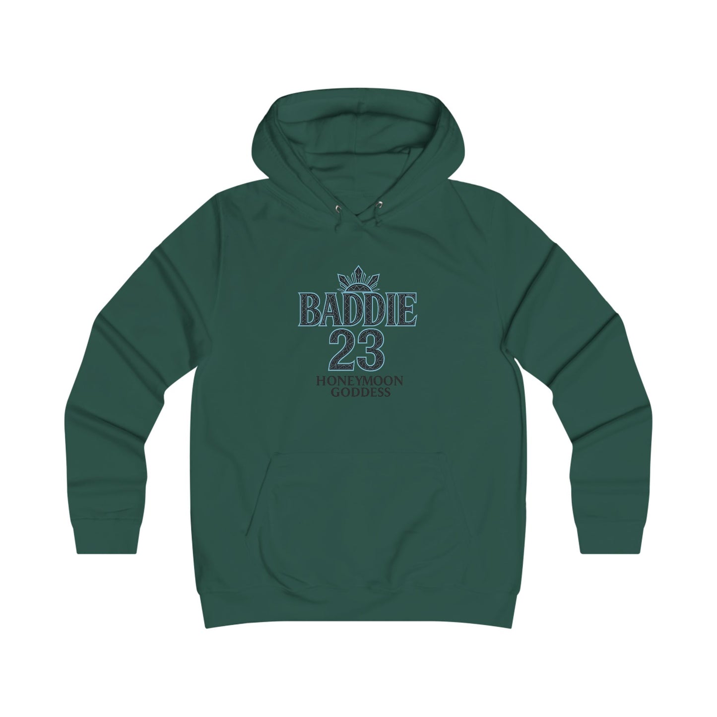 Baddie College Hoodie - Hoodie for Girls, Casual Wear, College Style, Cozy Outfit, Honeymoon Goddess