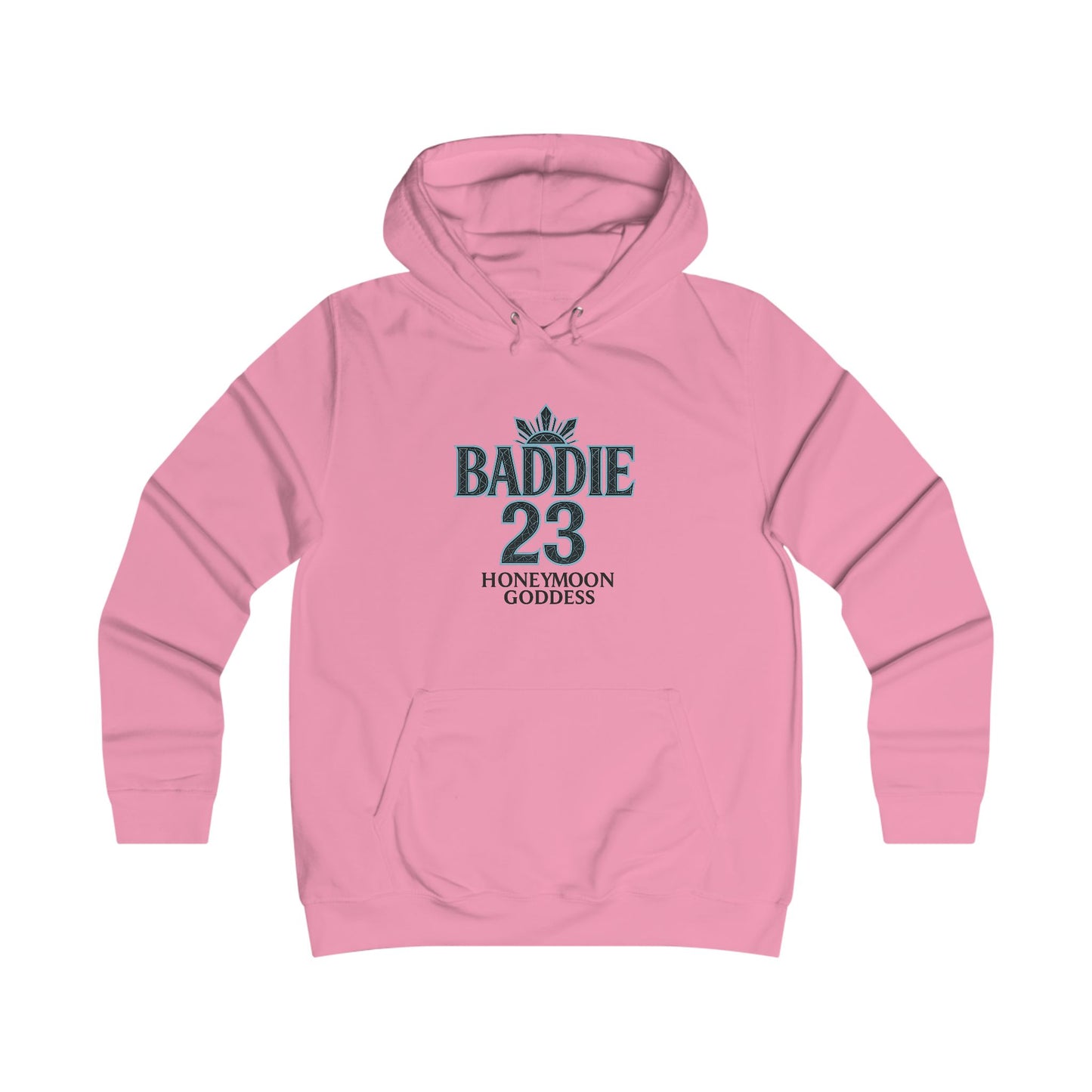 Baddie College Hoodie - Hoodie for Girls, Casual Wear, College Style, Cozy Outfit, Honeymoon Goddess