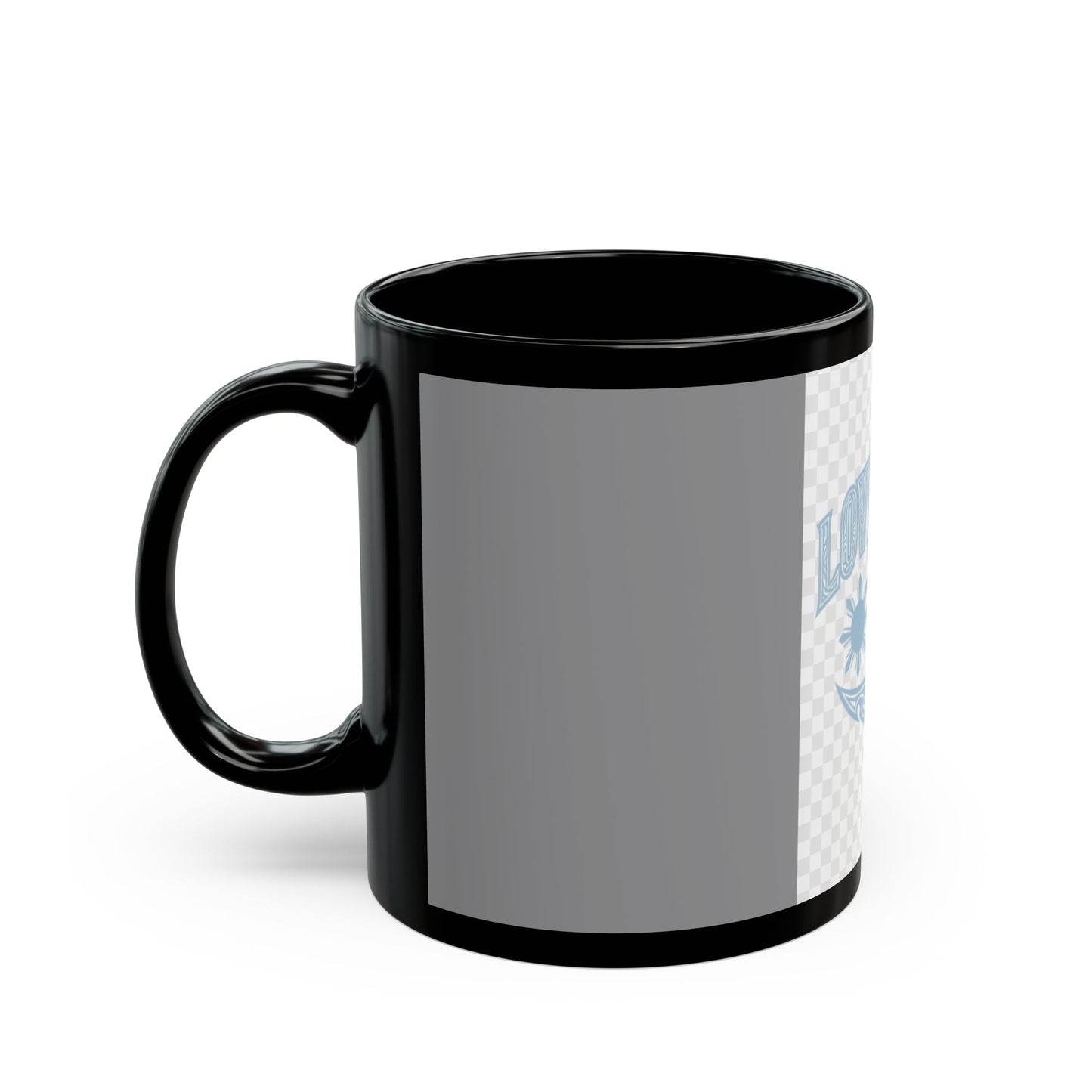 Loverboy Black Mug - Chill Vibes, Tropical Design, Gift for Friends, Beach Lover, Coffee Lover