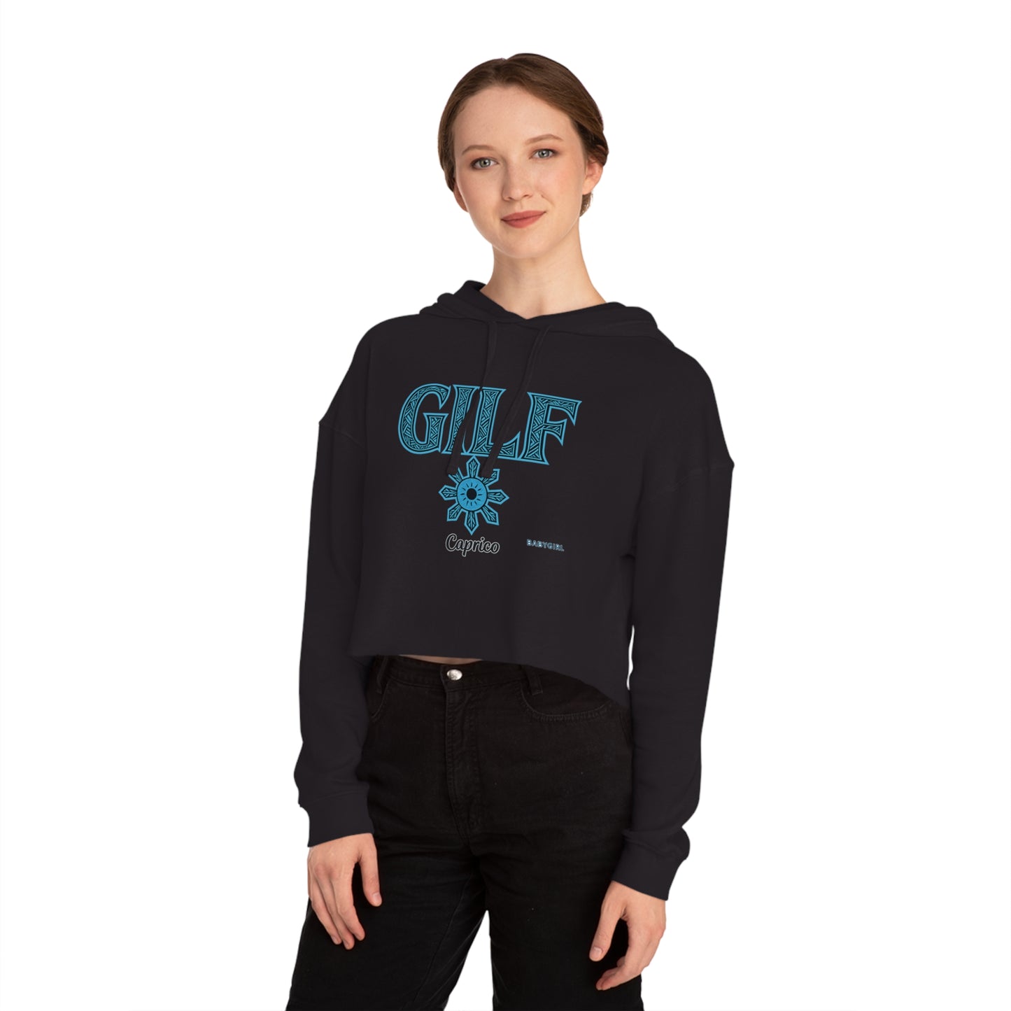 Trendy Women's Cropped Hooded Sweatshirt with FUN Designs - Perfect for Casual Outfits, Gifts, and Festivals