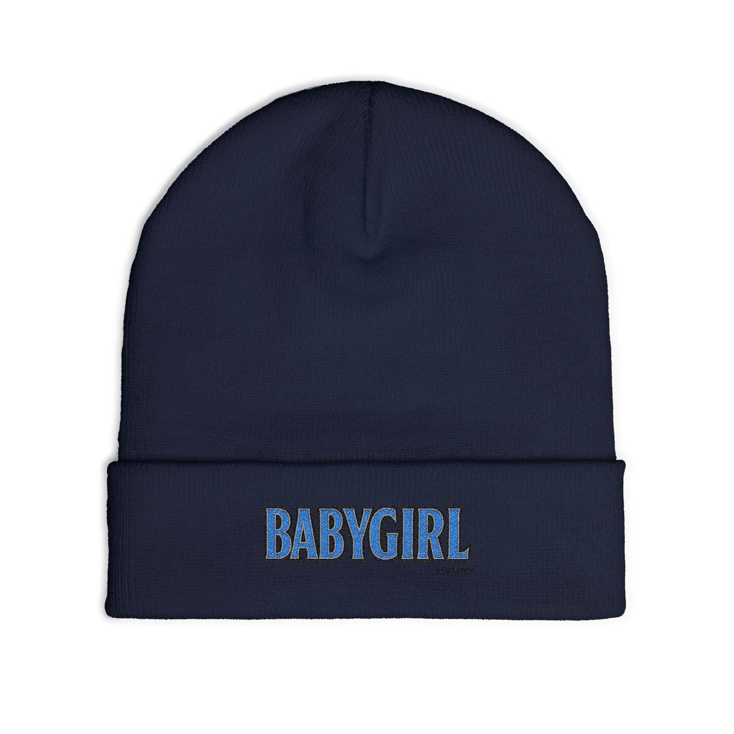 BabyGirl Embroidered Knit Beanie - Stylish Winter Accessory, Great for Gift-Giving, Everyday Wear, and Trendy Casual Looks