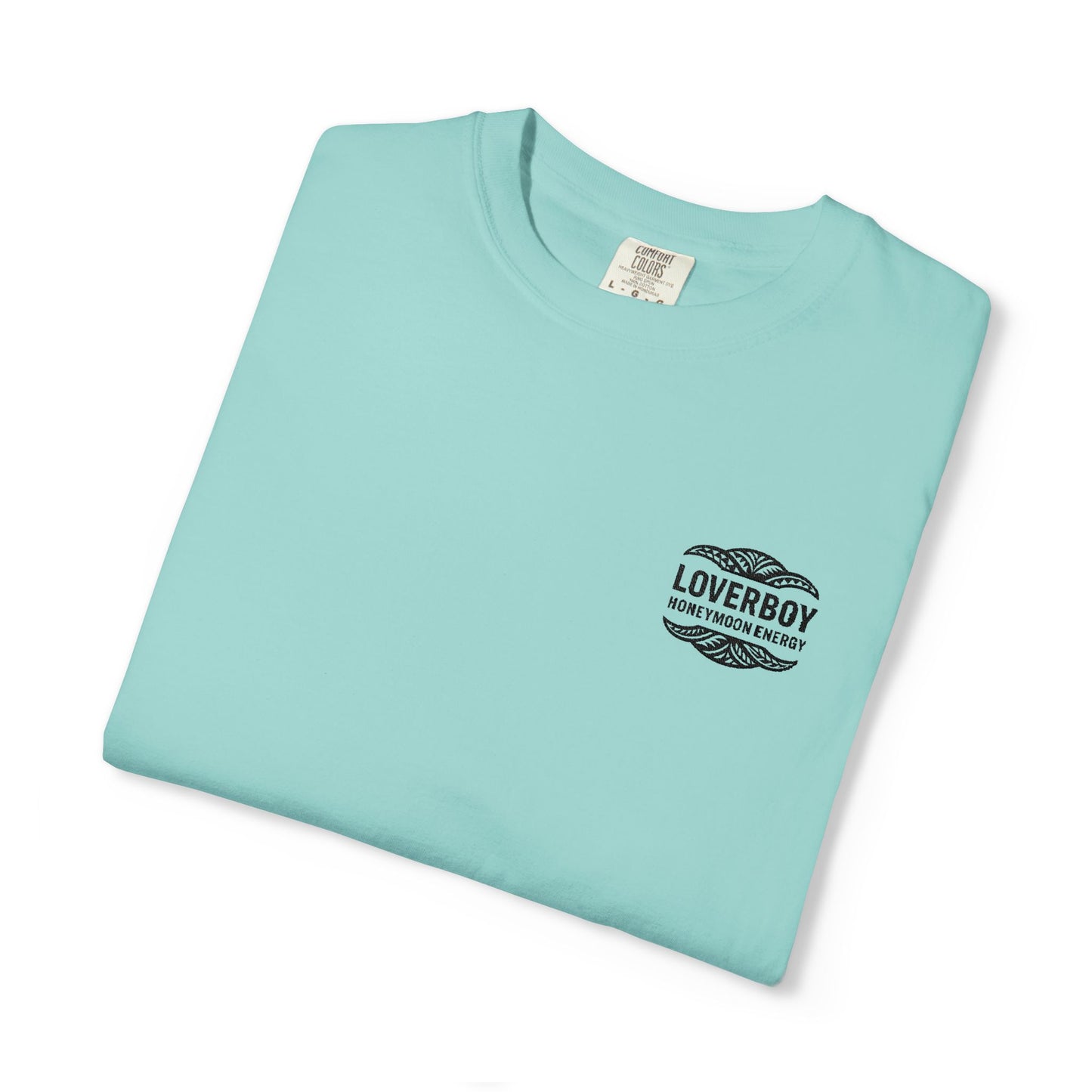Garment-Dyed T-Shirt with Vintage Love Design, Unisex Tee, Retro Graphic Shirt for Casual Wear, Gift for Her, Unique Festival Top