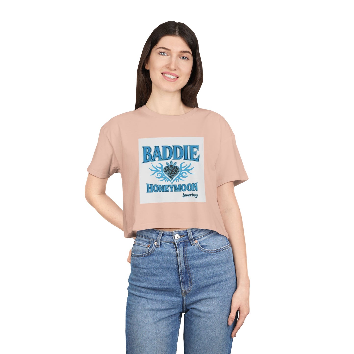 Baddie Honeymoon Crop Tee - Stylish Women's Top, Cute Gift, Summer Fashion, Trendy Outfit, Casual Wear