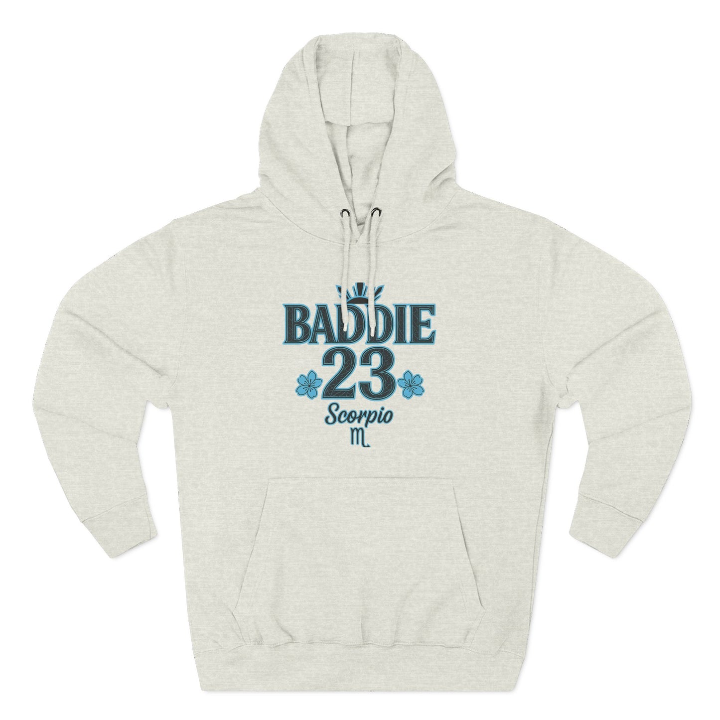 Scorpio Baddie Fleece Hoodie, Astrology Hoodie, Birthday Gift, Horoscope Apparel, Trendy Streetwear, Cozy Gift Idea