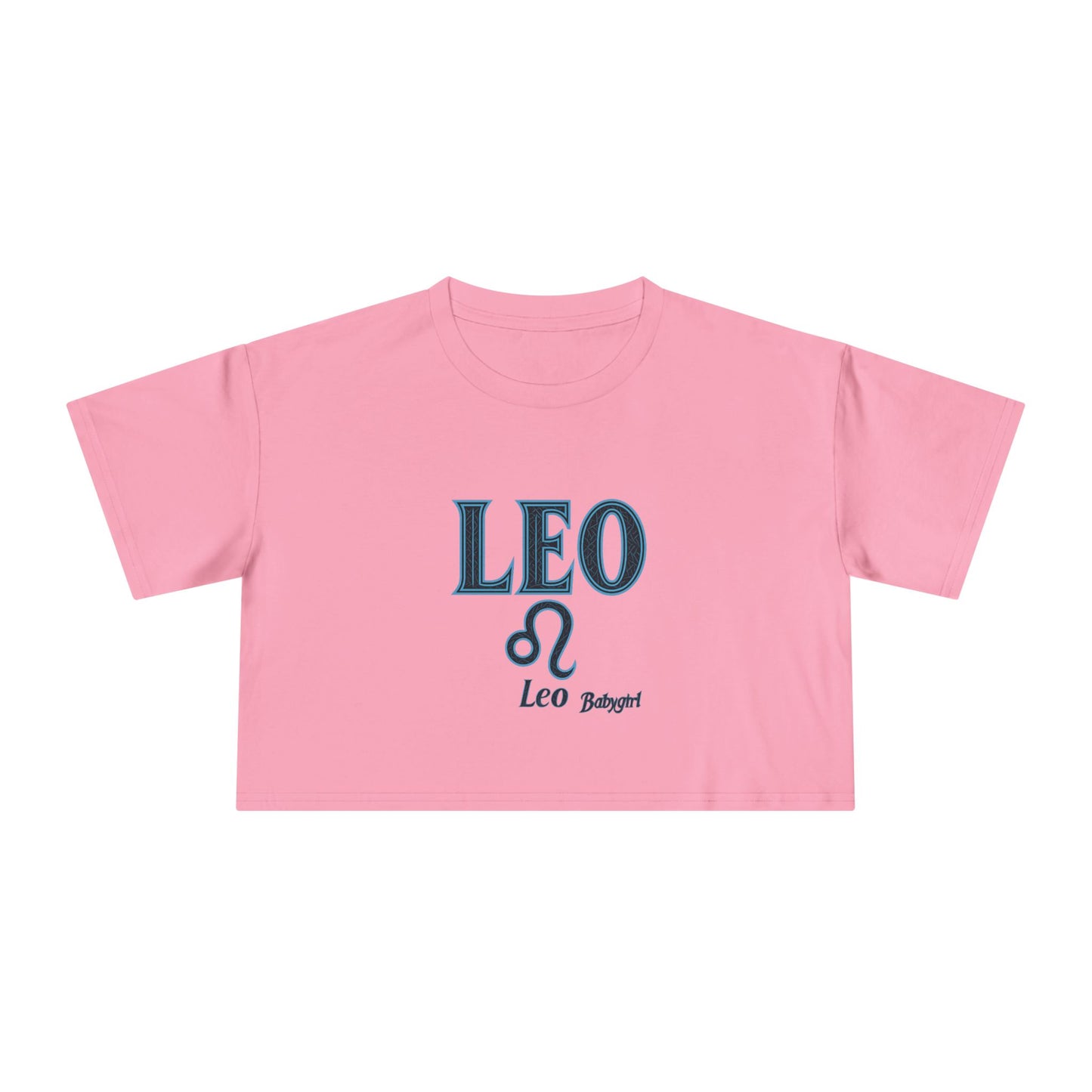Trendy Women's Crop Tee - Leo Zodiac T-Shirt, Astrology Gift, Birthday Apparel, Casual Wear, Cute Summer Top