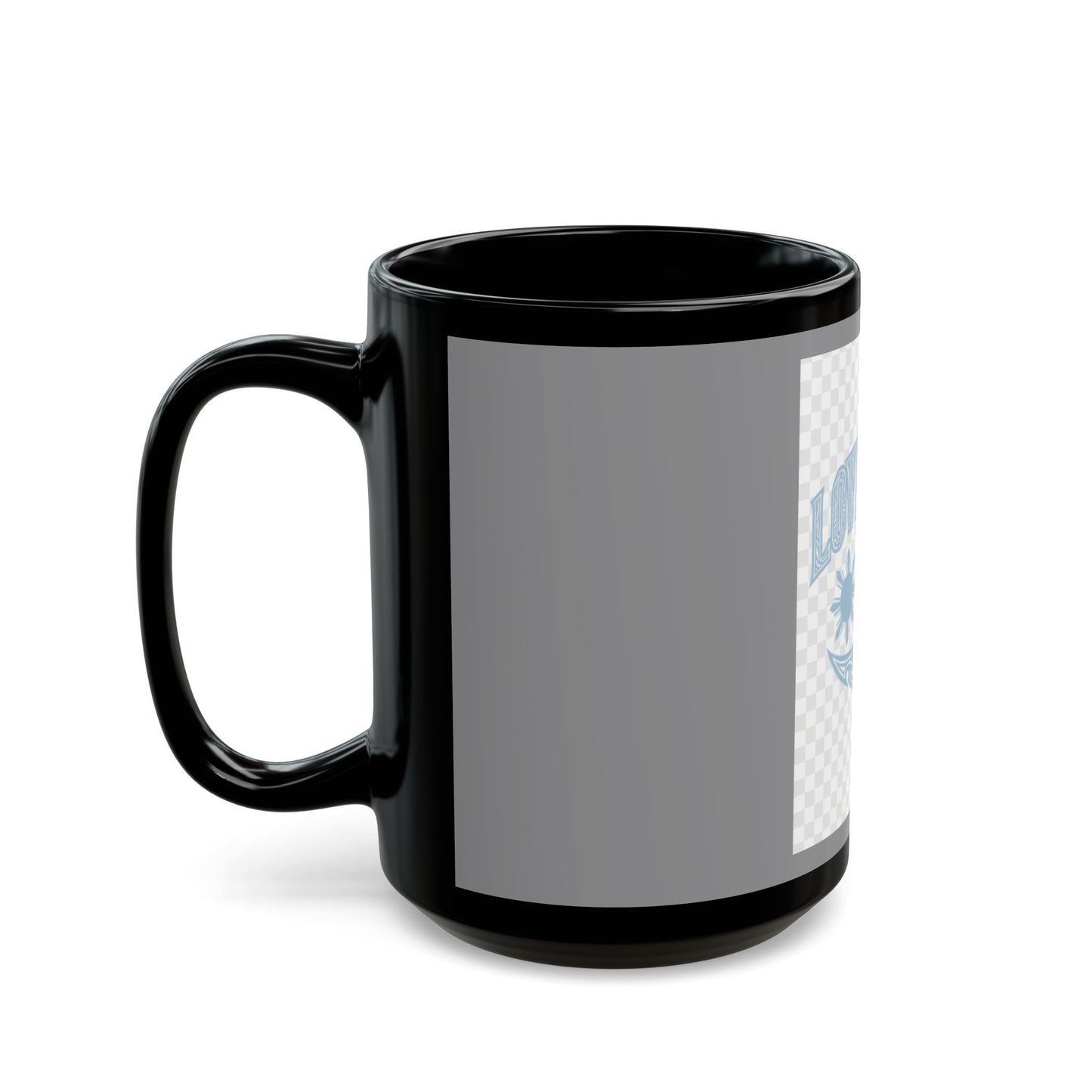 Loverboy Black Mug - Chill Vibes, Tropical Design, Gift for Friends, Beach Lover, Coffee Lover