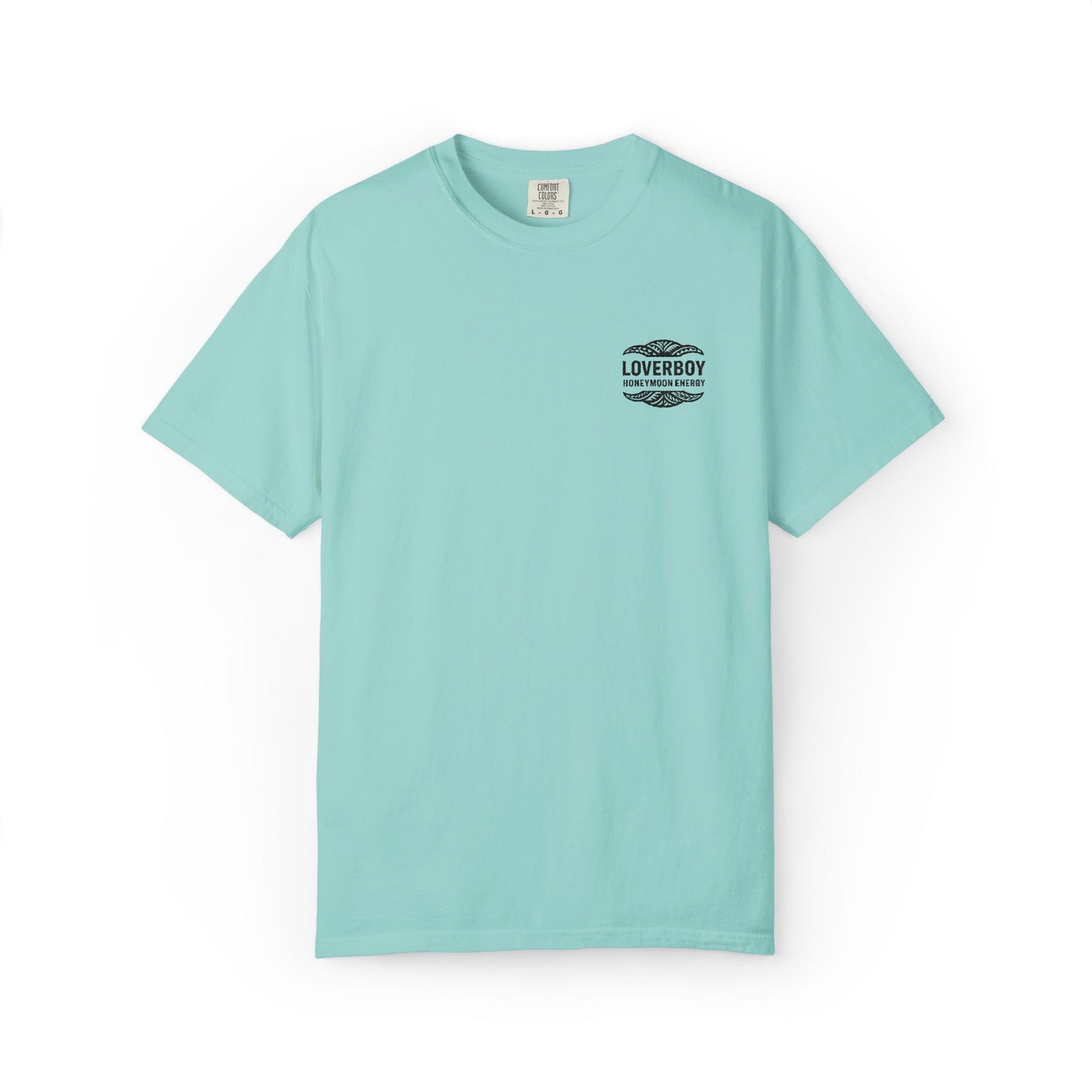 Garment-Dyed T-Shirt with Vintage Love Design, Unisex Tee, Retro Graphic Shirt for Casual Wear, Gift for Her, Unique Festival Top
