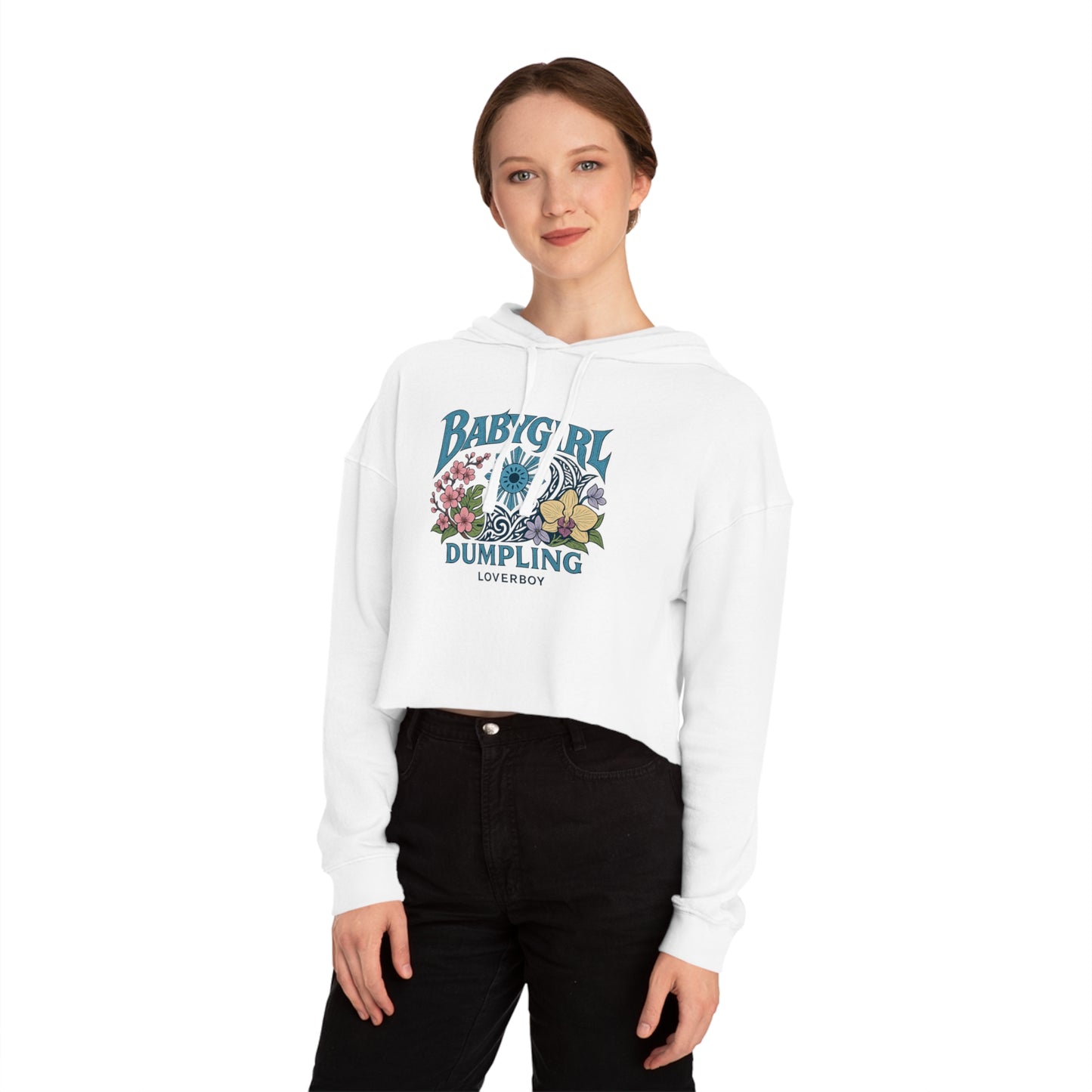 Baddie Cropped Hoodie | Women's Casual Sweatshirt, Streetwear, Gift for Her, Trendy Style, Everyday Comfort
