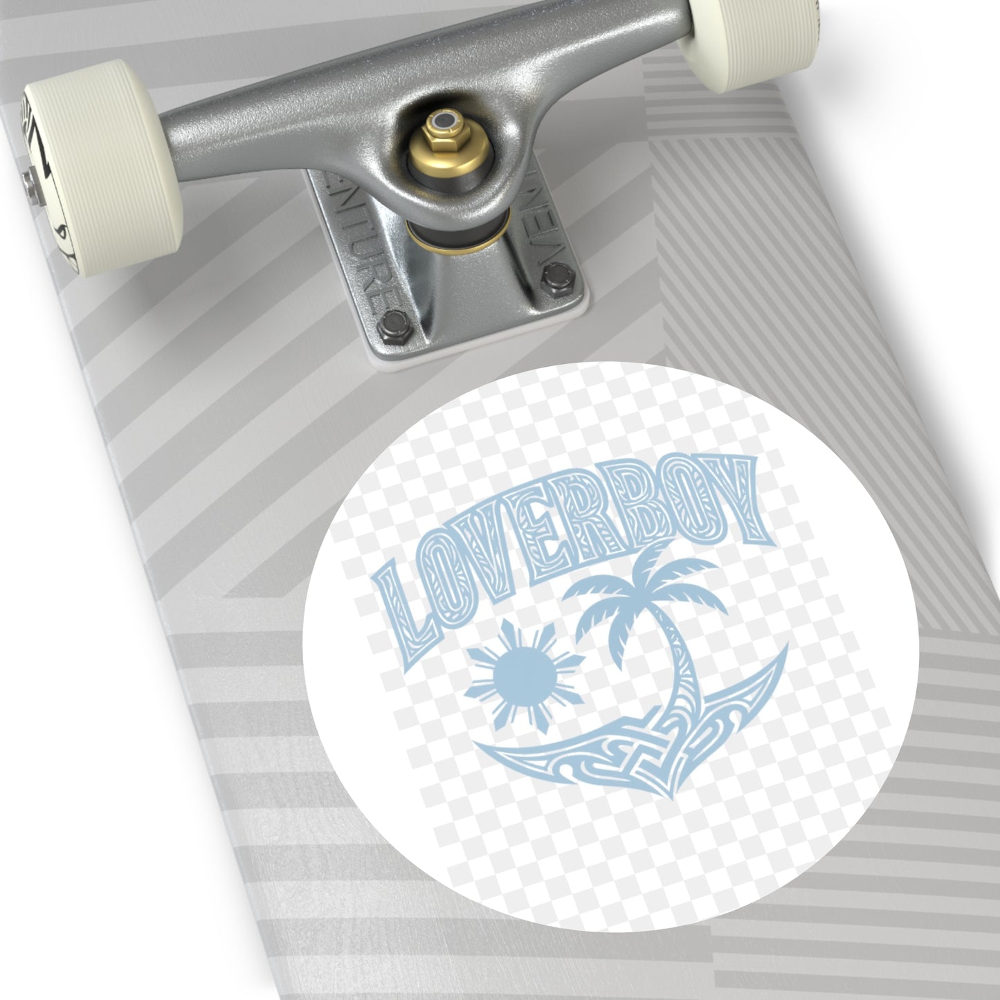Loverboy Tropical Vinyl Stickers | Summer Vibes, Cool Retro Decor, Gift for Friends, Beach Aesthetic, Travel Journal Accessories