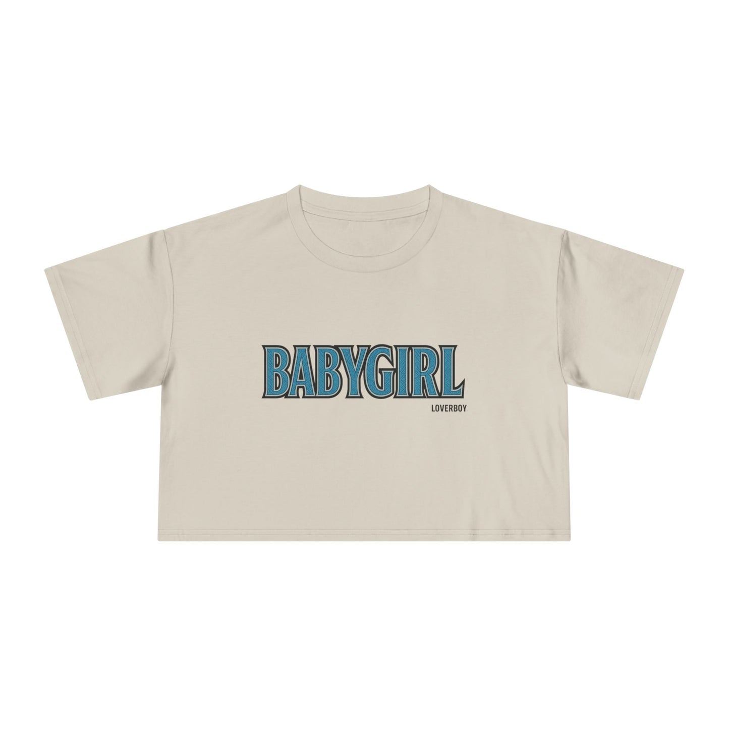 Stylish Women's Crop Tee with 'BABYGIRL' Design, Trendy Summer Top, Gift for Fashion Lovers, Casual Wear, Festival Style