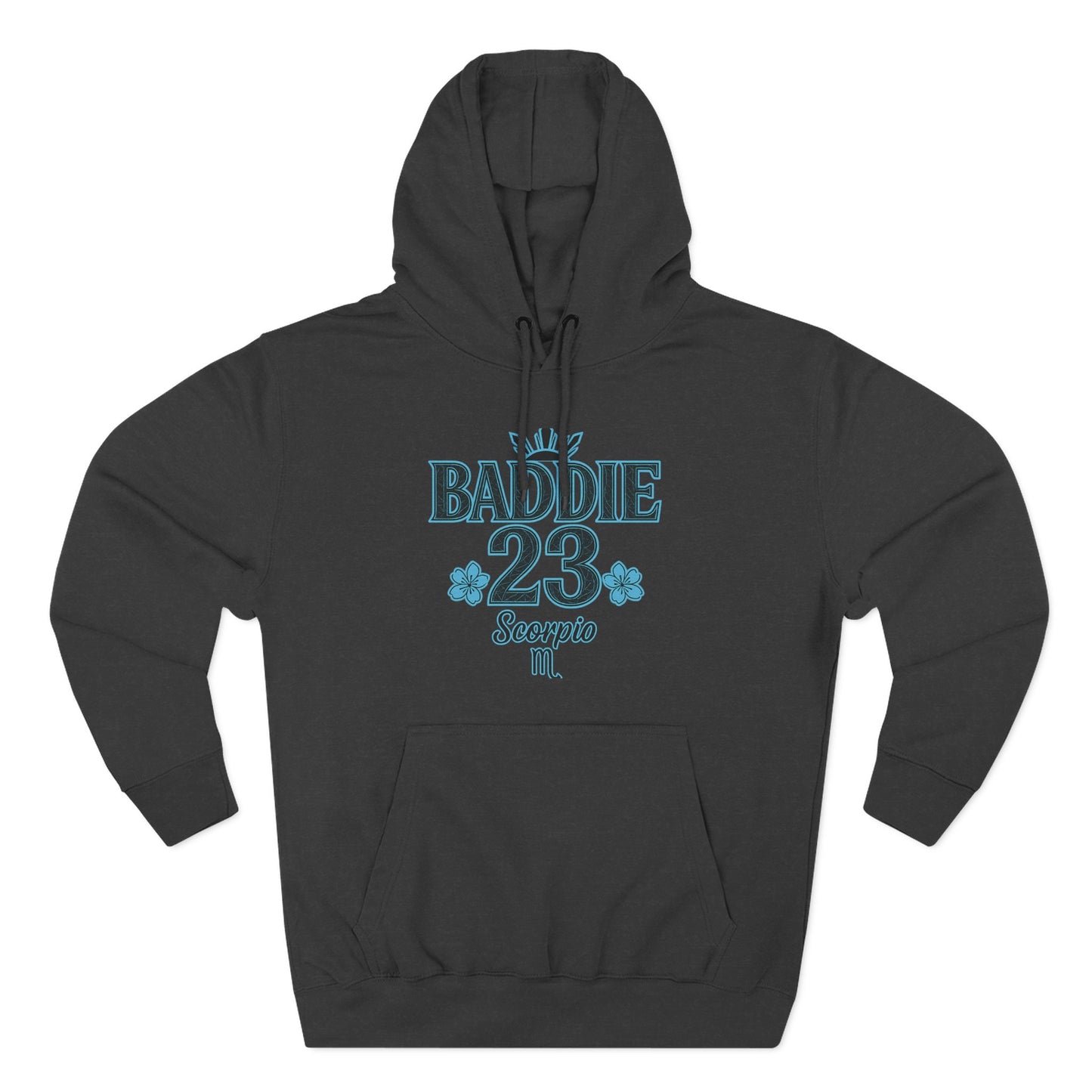Scorpio Baddie Fleece Hoodie, Astrology Hoodie, Birthday Gift, Horoscope Apparel, Trendy Streetwear, Cozy Gift Idea