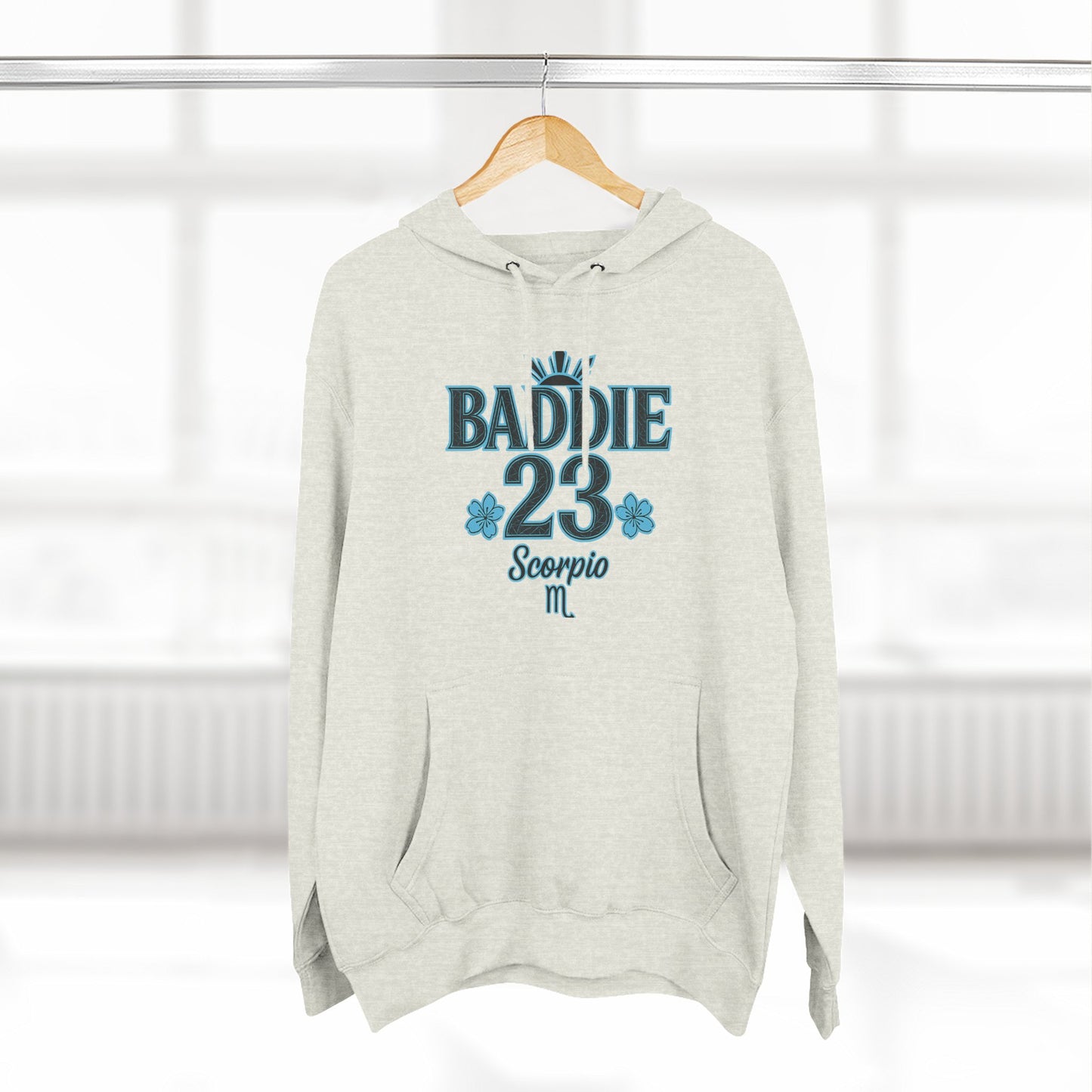 Scorpio Baddie Fleece Hoodie, Astrology Hoodie, Birthday Gift, Horoscope Apparel, Trendy Streetwear, Cozy Gift Idea