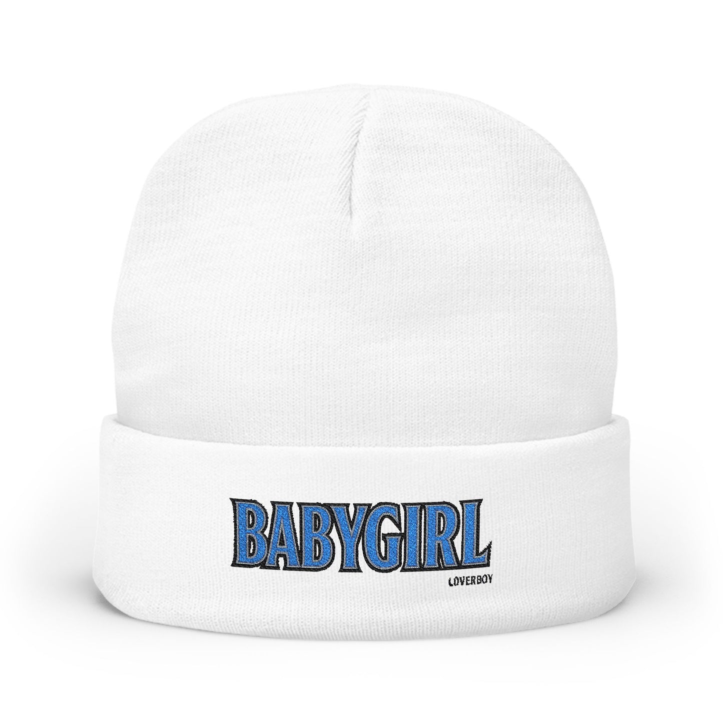 BabyGirl Embroidered Knit Beanie - Stylish Winter Accessory, Great for Gift-Giving, Everyday Wear, and Trendy Casual Looks