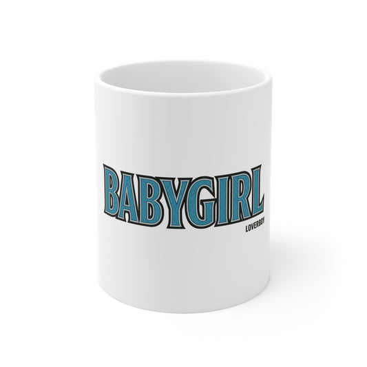 Cute BABY GIRL Coffee Mug, Funny Gift for Her, Trendy Drinkware, Unique Birthday Gift, Home Office Mug