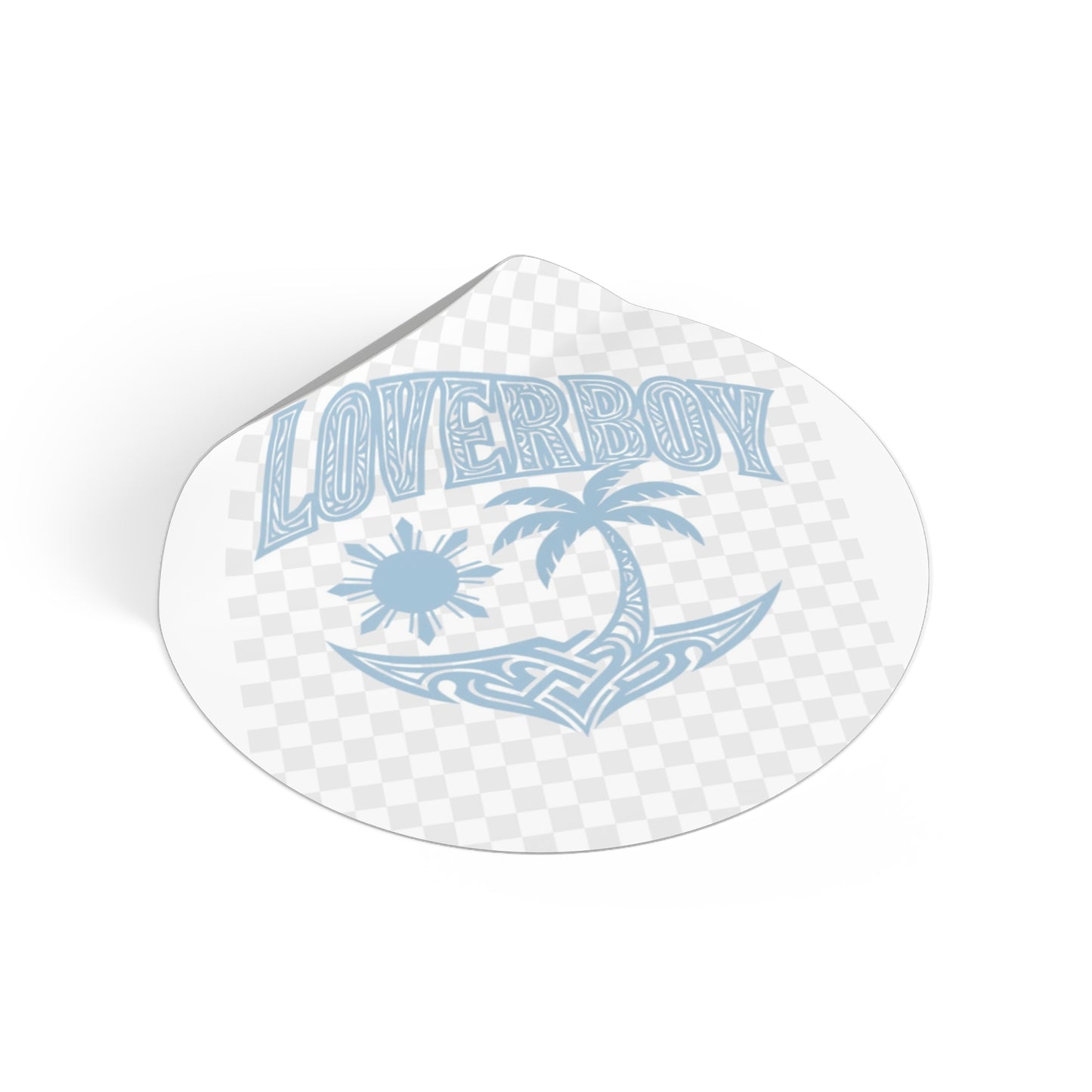 Loverboy Tropical Vinyl Stickers | Summer Vibes, Cool Retro Decor, Gift for Friends, Beach Aesthetic, Travel Journal Accessories